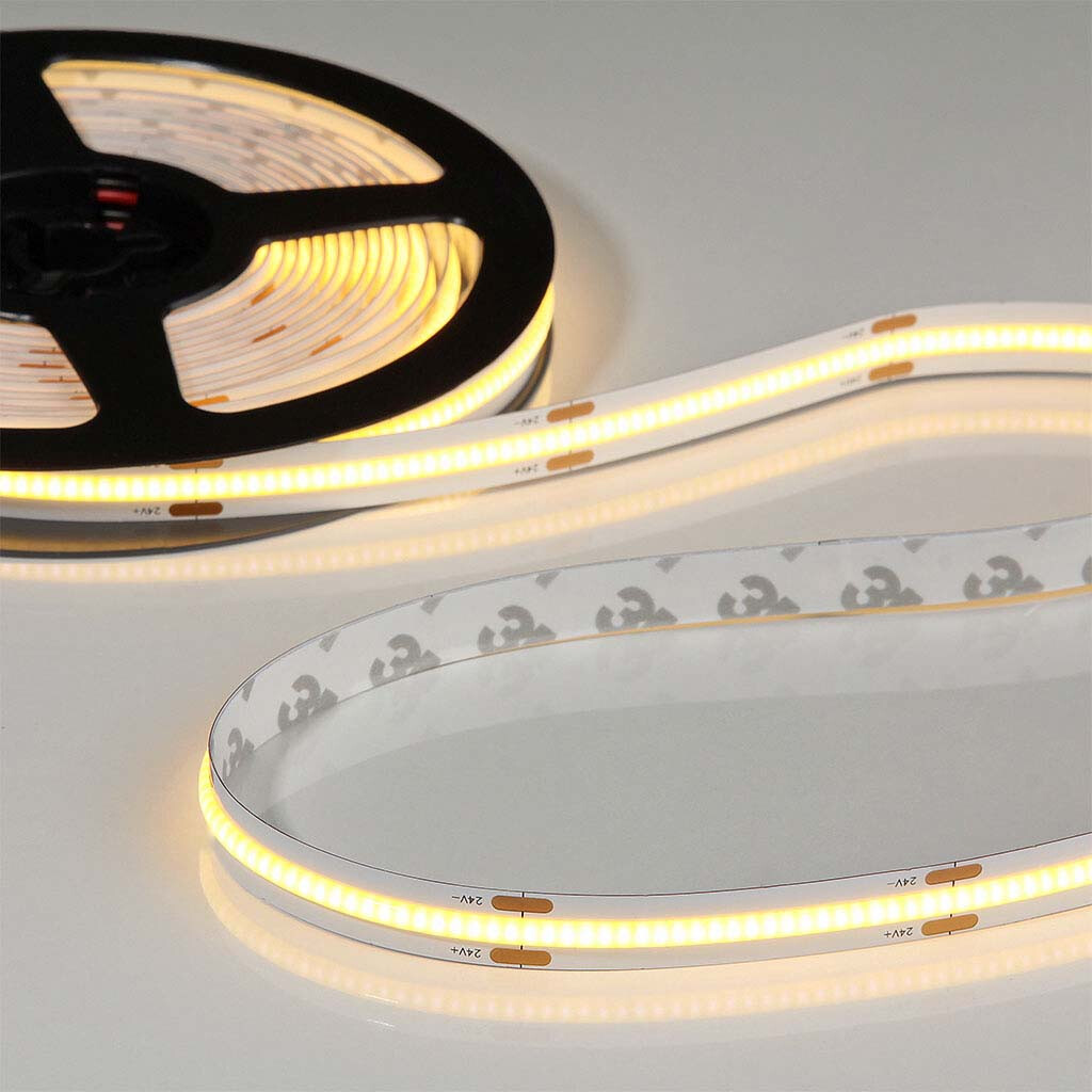 Emilum Flex COB CCT LED-Streifen 24V, 14W, 2200K/5700K, CRI90, 604LED, IP20, 10mm - Produktbild 3