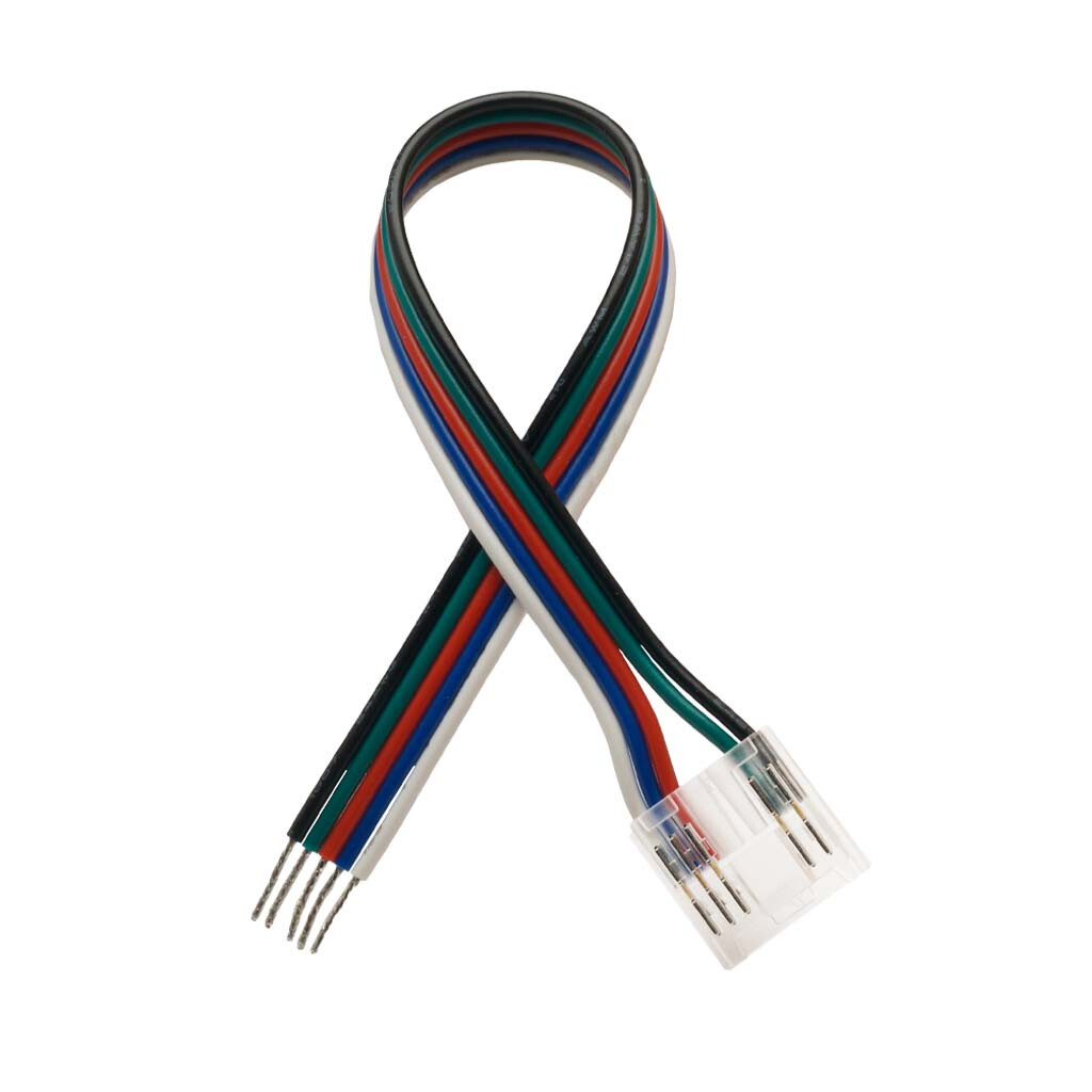 Emilum COB RGBW LED-Streifen 15cm-Anschlusskabel, 5-polig, 12mm - Produktbild 1