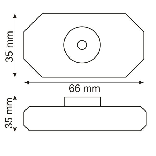 ISOLED LED Dreh-Controller (Dimmer) schwarz, 2A, max. 48 Watt, Rundstecker Anschluss - 3
