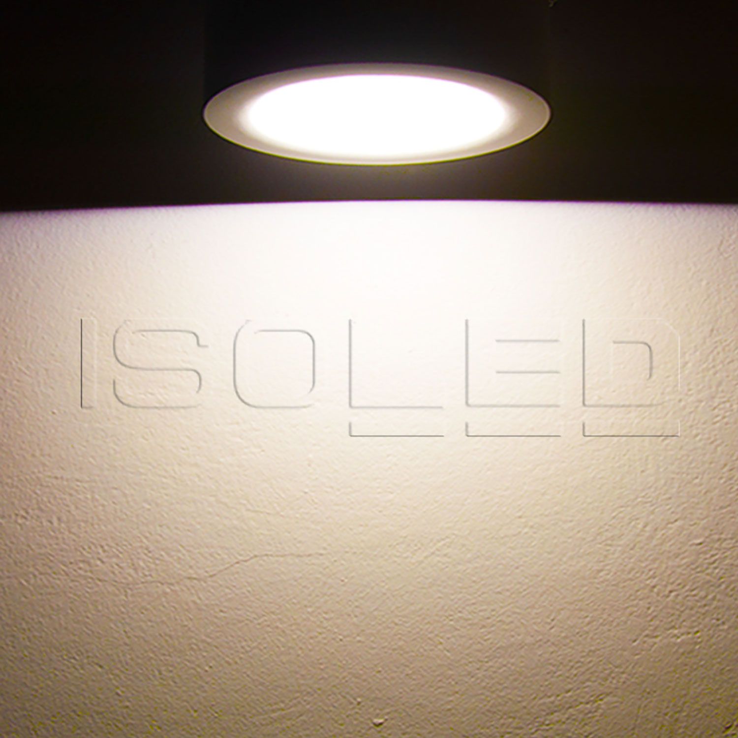ISOLED LED Aufbauleuchte LUNA 18W, weiß, rund, DN173, indirektes Licht, warmweiß, dimmbar - 5