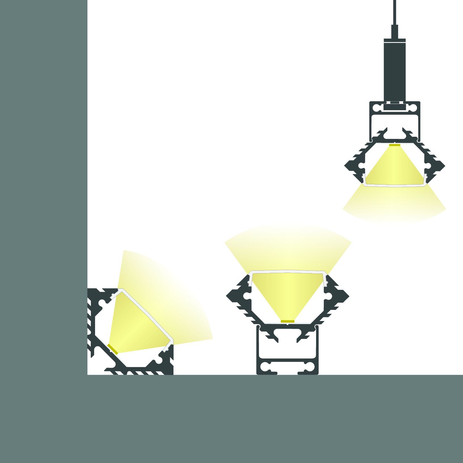 ISOLED LED Eckprofil CORNER12 Aluminium eloxiert, 200cm - 5
