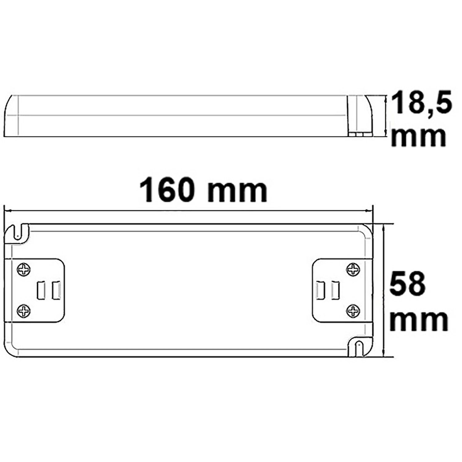 ISOLED LED Trafo 12V/DC, 0-50W, SELV, ultraflach - 2