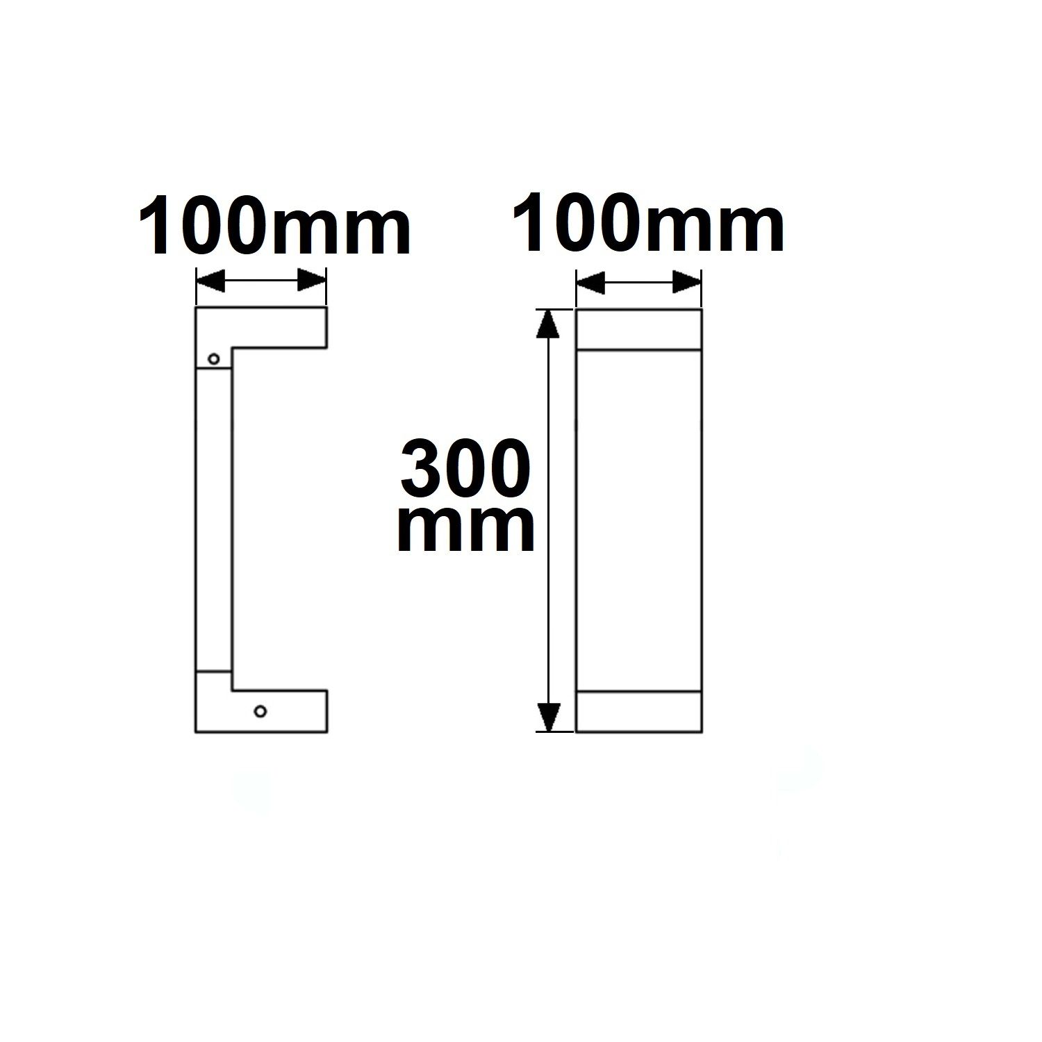 ISOLED LED Wegeleuchte Poller-1, 30cm, 7W, sandschwarz, warmweiß - 3