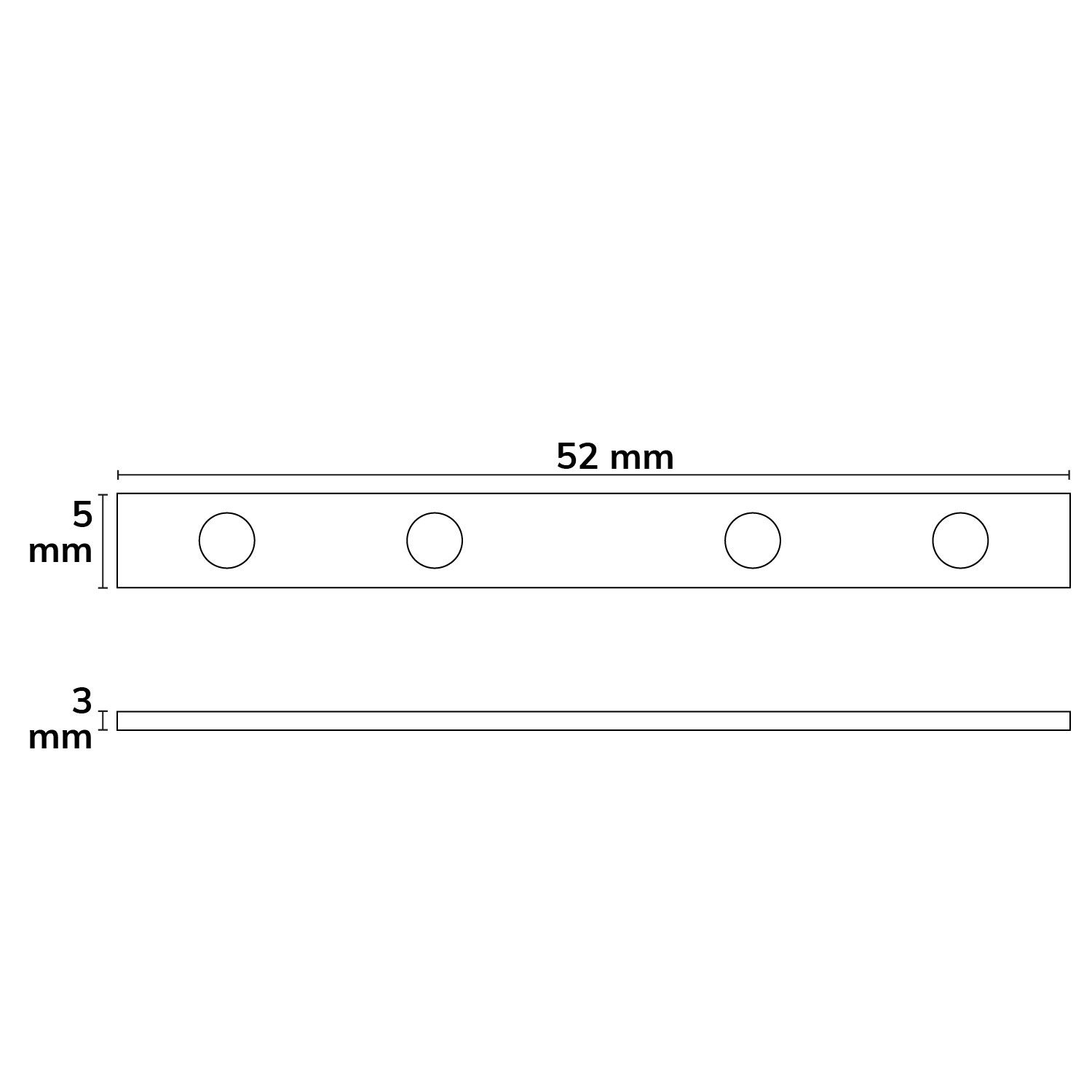 ISOLED Verbinder für SURF12 Rail, 180°, 4er Set - 2