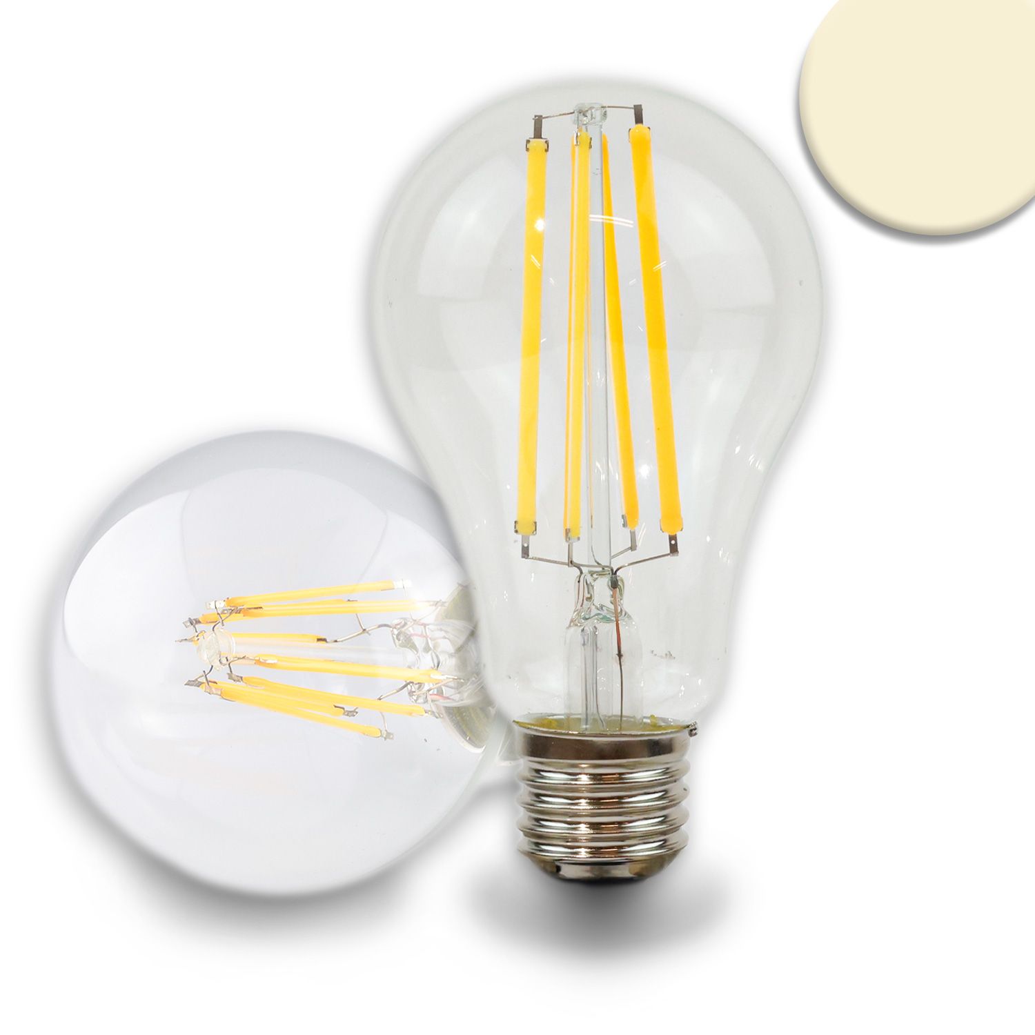 ISOLED E27 LED Birne A67, 12W, klar, 160 lm/W, warmweiß, dimmbar ISOLED E27 LED Birne A67, 12W, klar, 160 lm/W, warmweiß, dimmbar - 1