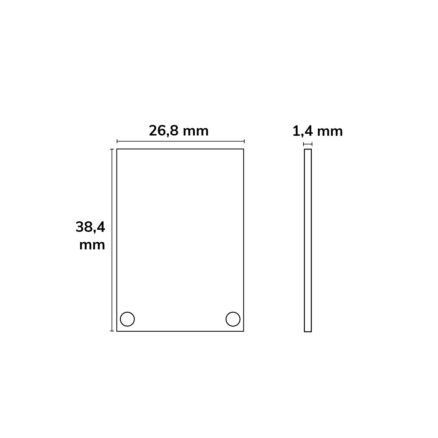 ISOLED Endkappe EC48 Alu weiß RAL 9010 für SURF/DIVE20 mit COVER11/COVER35, 2 STK, inkl. Schrauben - 2