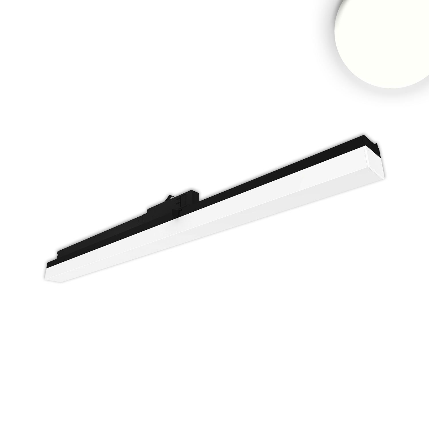 ISOLED 3-Phasen Linearleuchte 600mm, 20W, 110°, schwarz matt, ColorSwitch 3000|3500|4000K ISOLED 3-Phasen Linearleuchte 600mm, 20W, 110°, schwarz matt, ColorSwitch 3000|3500|4000K - 1