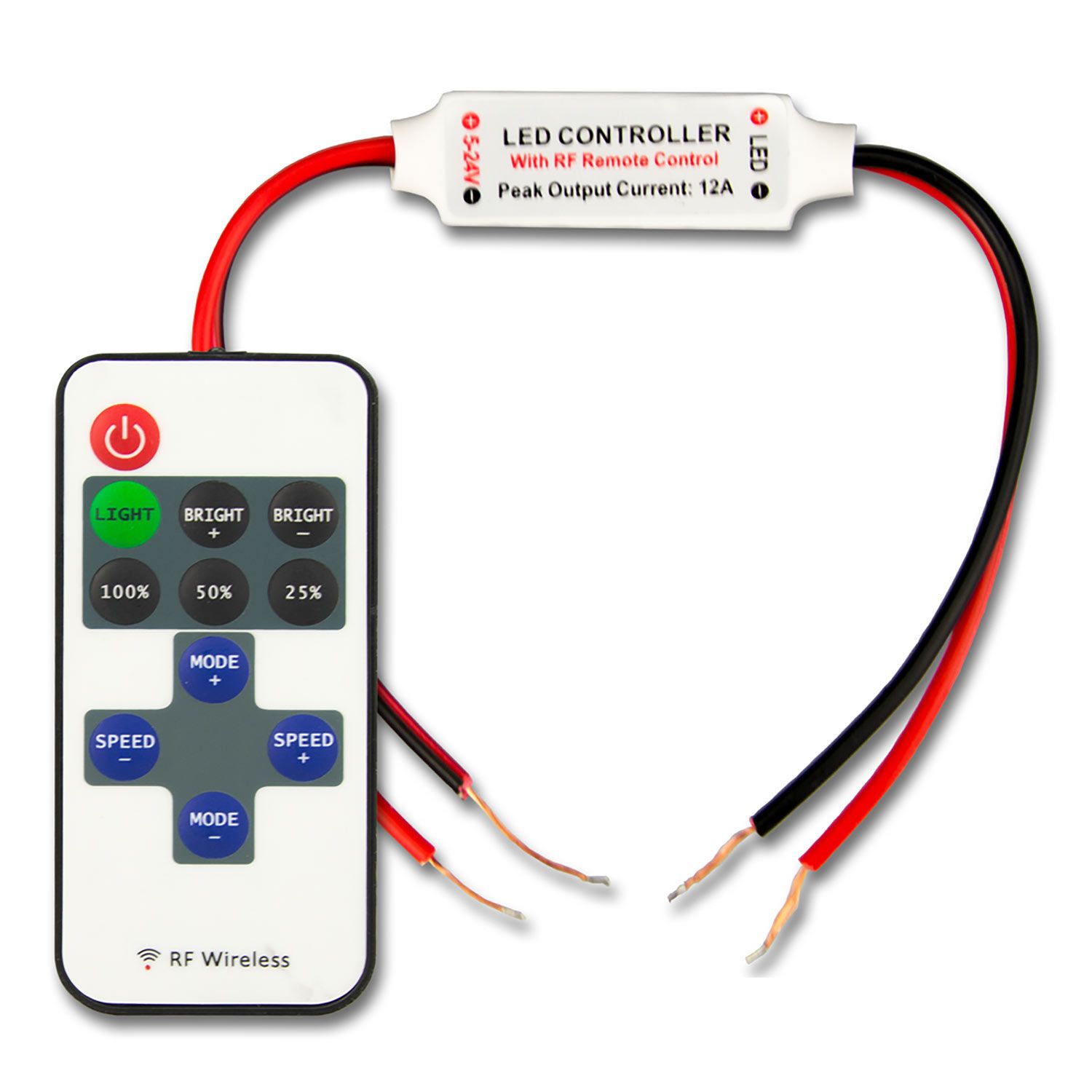 ISOLED LED Strip Mini Funk PWM-Dimmer, 1 Kanal, 12-24V DC 3A - 1