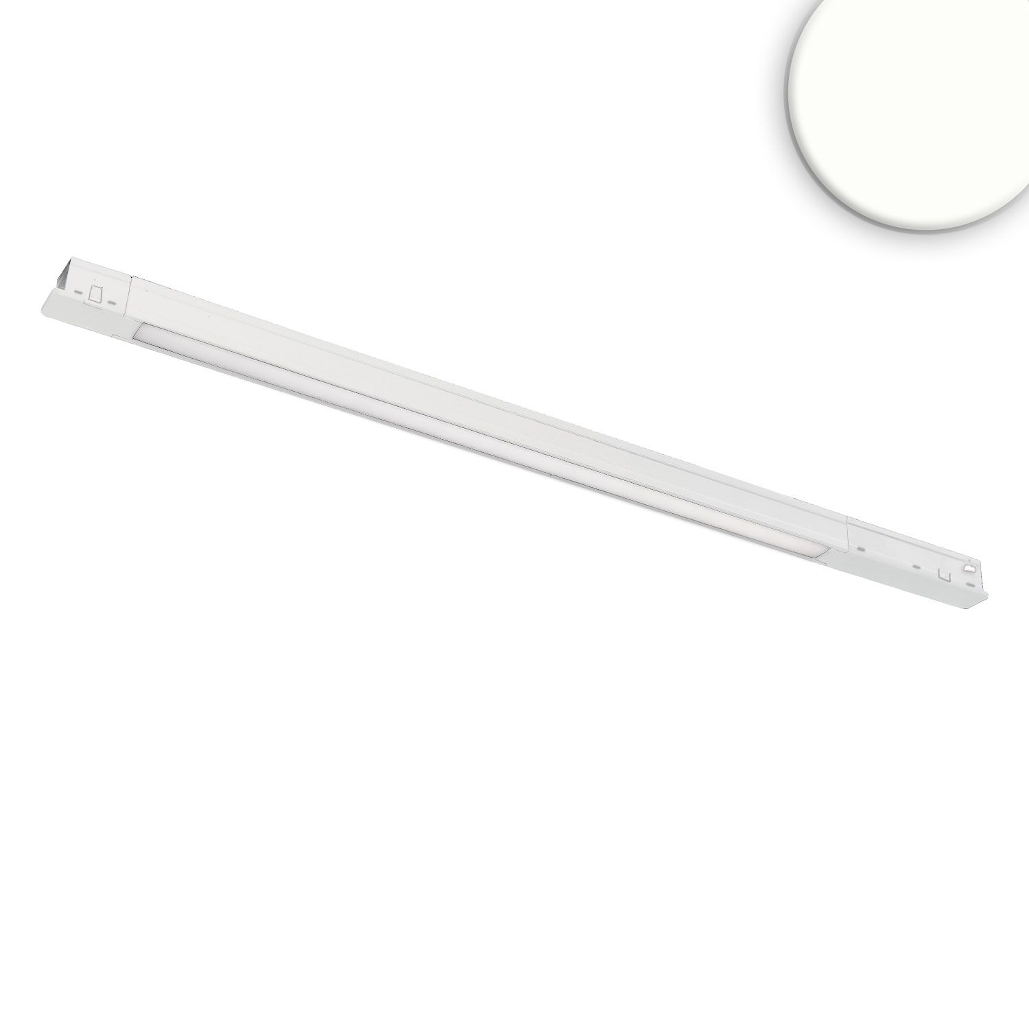 ISOLED Track48 Leuchte Mini Linear, weiß, 42cm, 10W, prismatisch, 48V DC, 4000K, CRI90 - 1