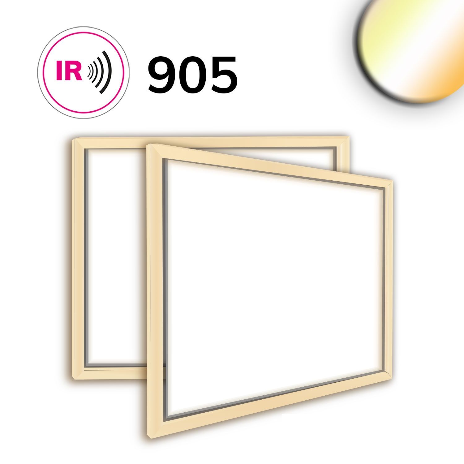 ISOLED LED Leuchtrahmen H25, Innenformat 900x1000mm, 78W, weißdynamisch, CRI92 ISOLED LED Leuchtrahmen H25, Innenformat 900x1000mm, 78W, weißdynamisch, CRI92 - 1