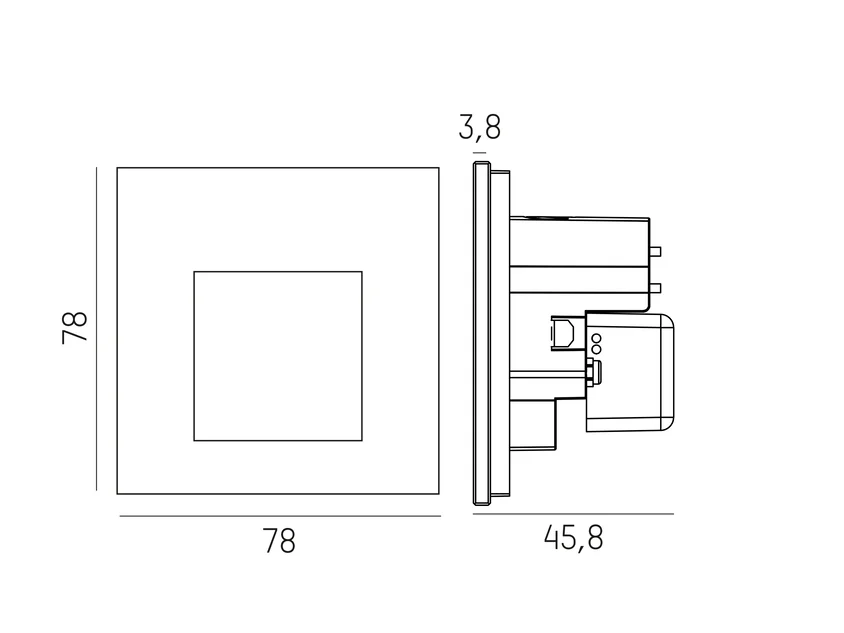 Molto Luce Wall 68R Glass IP (Weiß) - 2