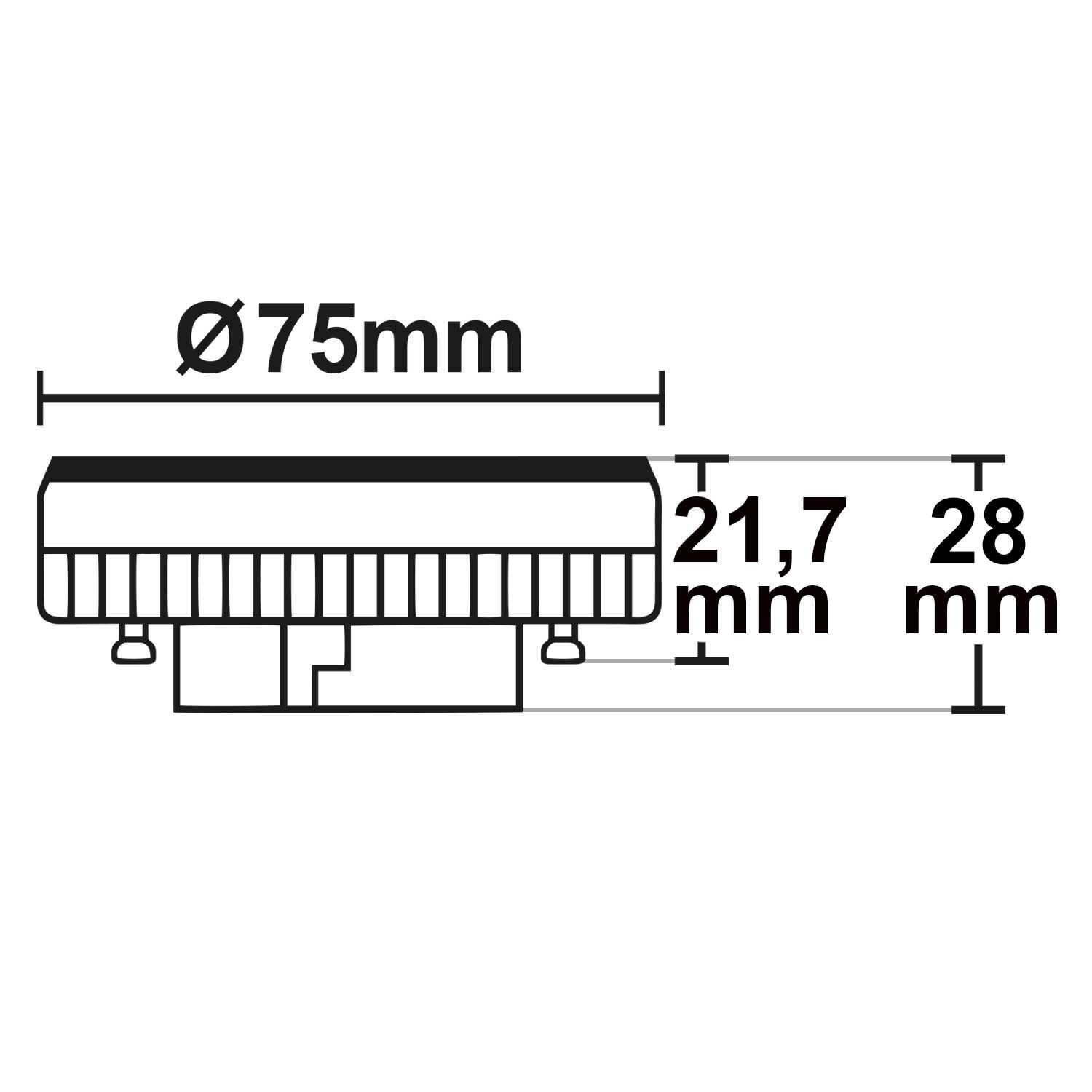 ISOLED GX53 LED Leuchtmittel 30 SMD, 6 Watt, warmweiß - 3