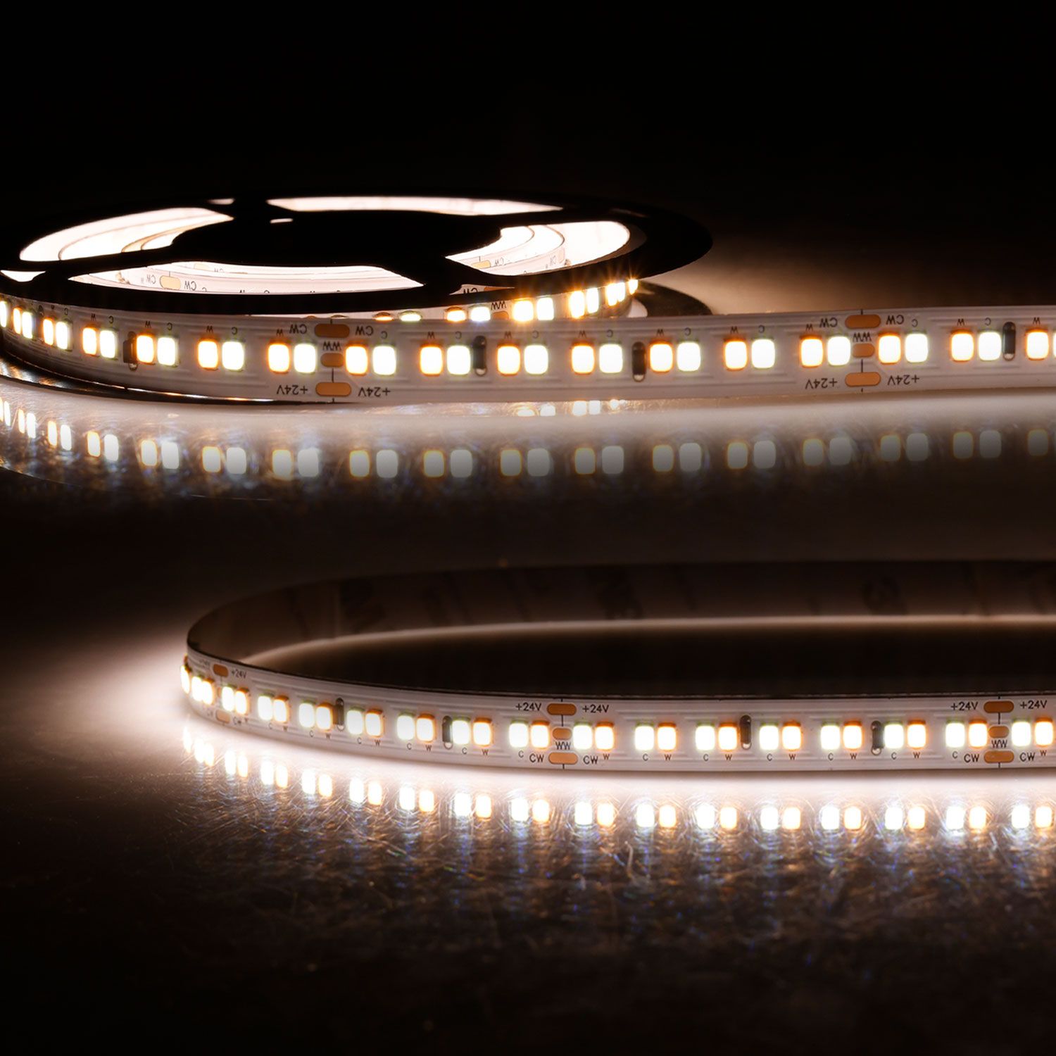 ISOLED LED HEQ922/960 Linear CCT Flexband, 24V DC, 15W|15W, 140lm/W, IP20, 5m Rolle, 224 LED/m ISOLED LED HEQ922/960 Linear CCT Flexband, 24V DC, 15W|15W, 140lm/W, IP20, 5m Rolle, 224 LED/m - 1