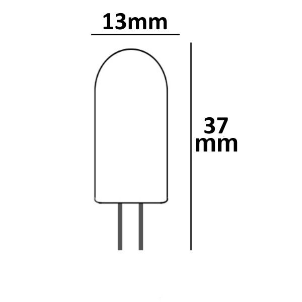 ISOLED G4 LED 48SMD, 2W, vergossen, warmweiß - 2