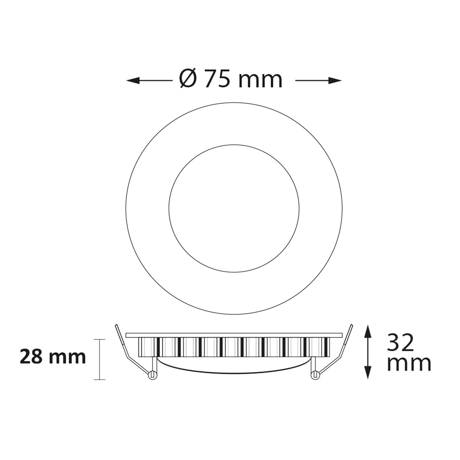 ISOLED LED Einbauleuchte LUNA MiniAMP 4W, indirektes Licht, 24V DC, weiß, 2700K, dimmbar - 2
