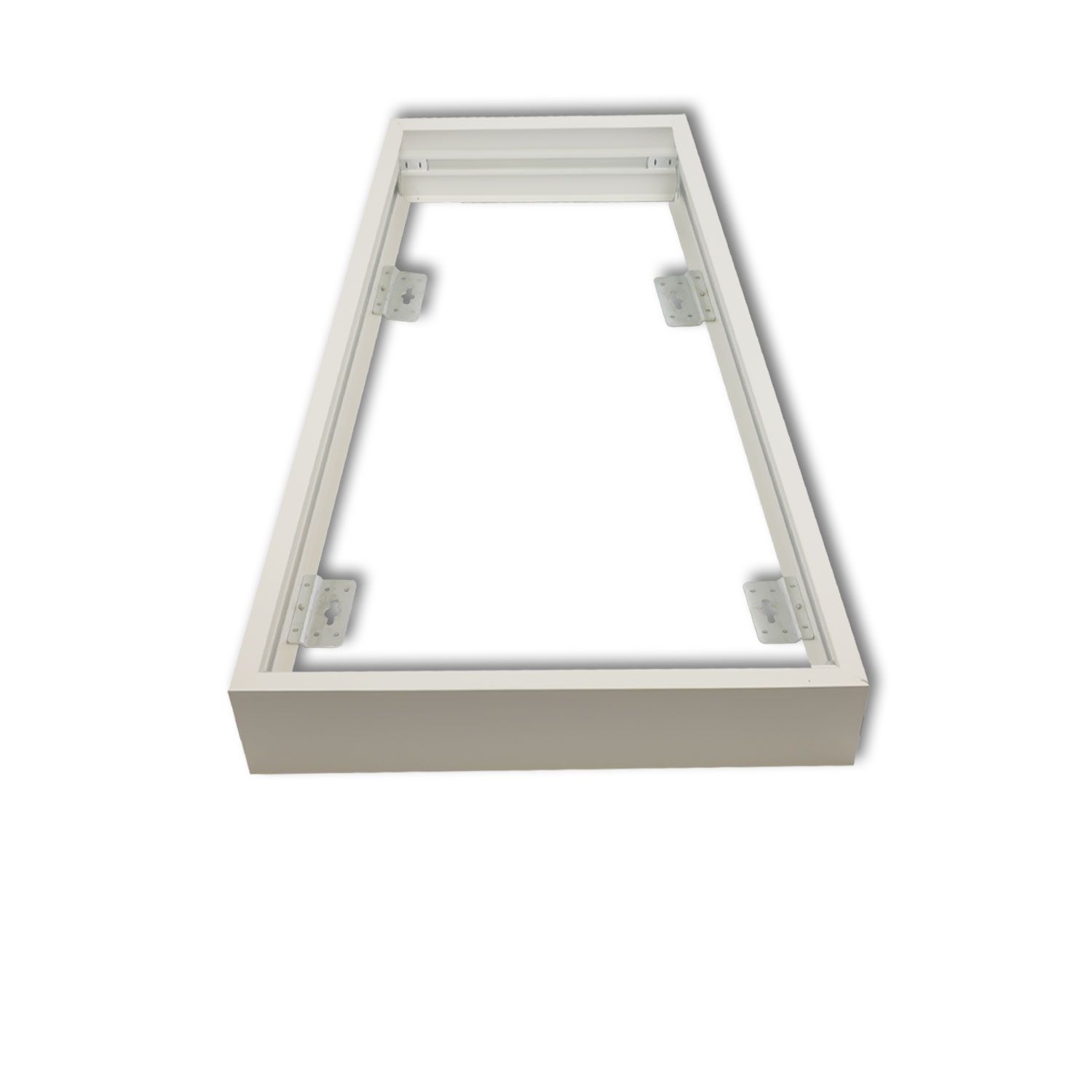 ISOLED Aufbaurahmen weiß RAL 9016, Höhe 7cm, für LED Panels 300x1200, steckbare Schnellmontage - 2