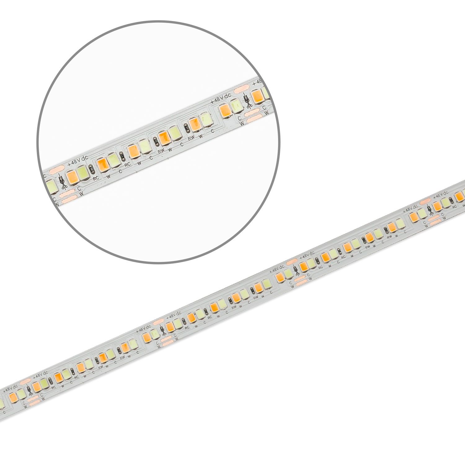 ISOLED LED CCC Amber+SkyBlue Flexband, 10W+10W, 10m Rolle, 48V, IP20 - 2