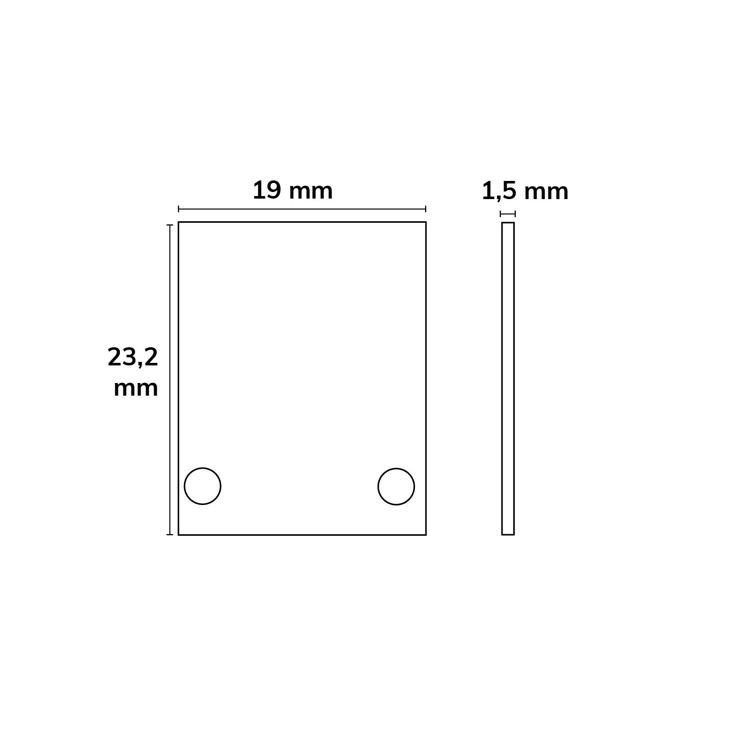 ISOLED Endkappe EC89W Aluminium weiß RAL 9003 für Profil HIDE SINGLE inkl. Schrauben - 2