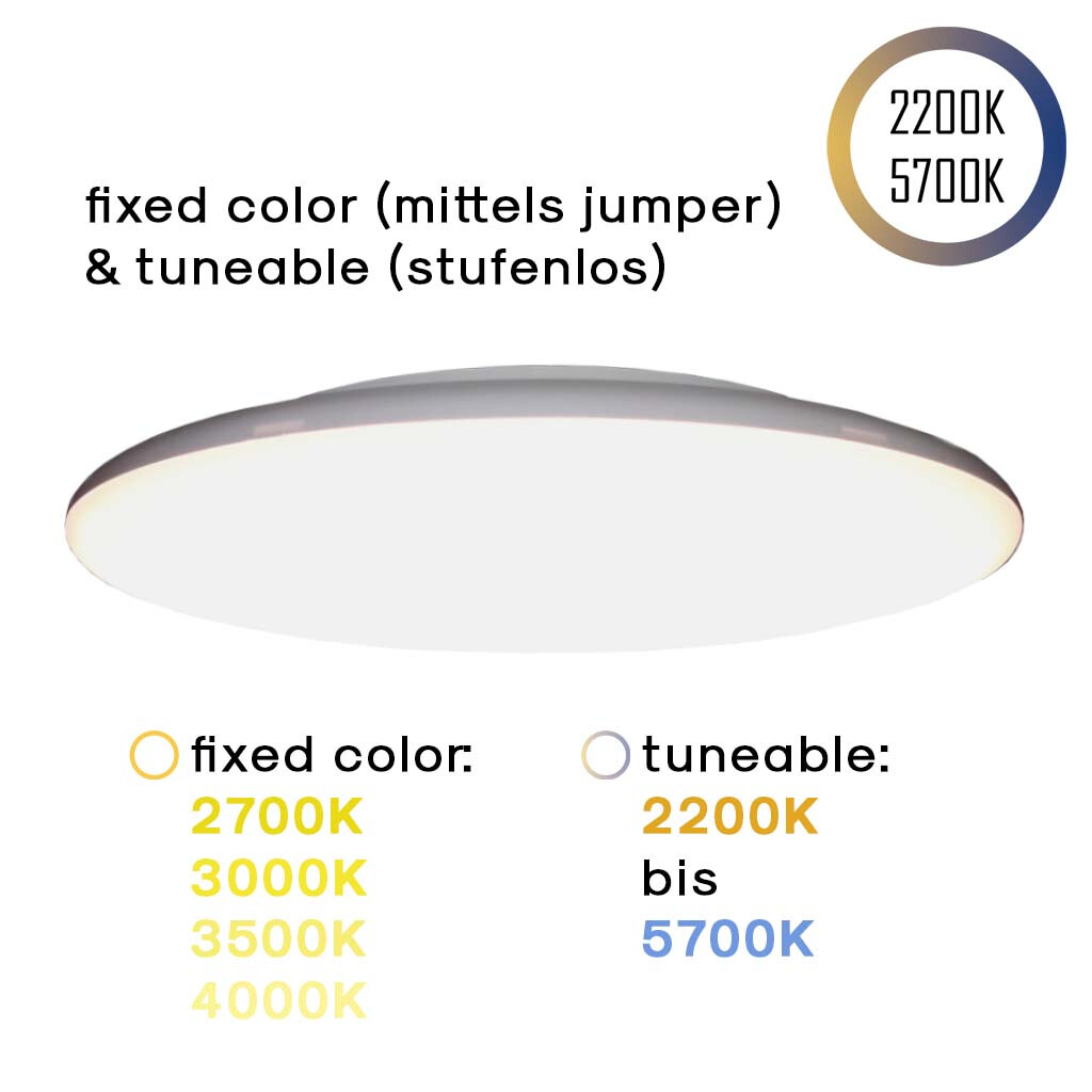 Emilum LED Surface Light 24V, 25W, 2200K_5700K, CCT+, CRI90 Emilum LED Surface Light 24V, 25W, 2200K_5700K, CCT+, CRI90 - Produktbild 1