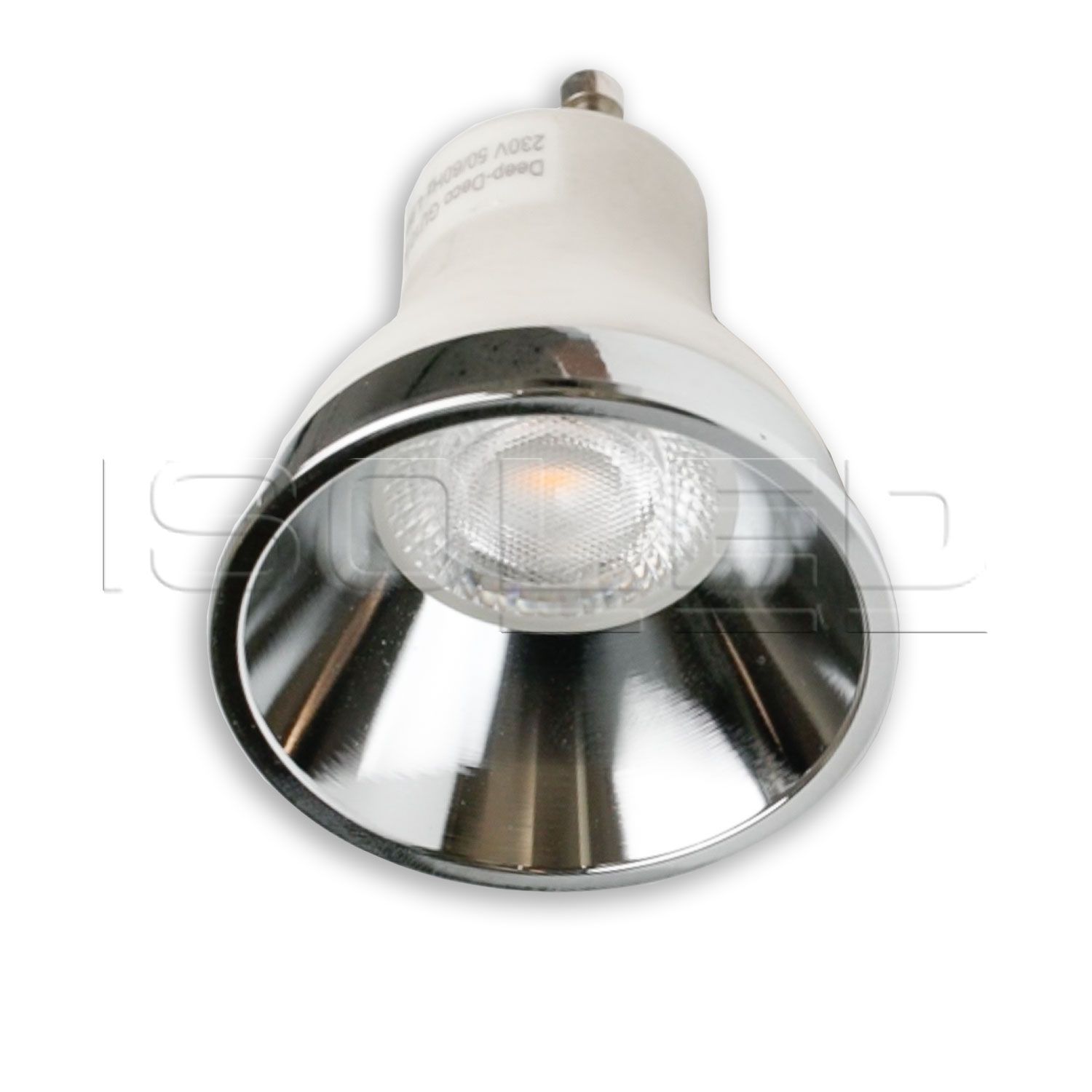 ISOLED Cover für LED Spot und LED Modul SYS-GU10, alu glänzend, rückversetzt, UGR