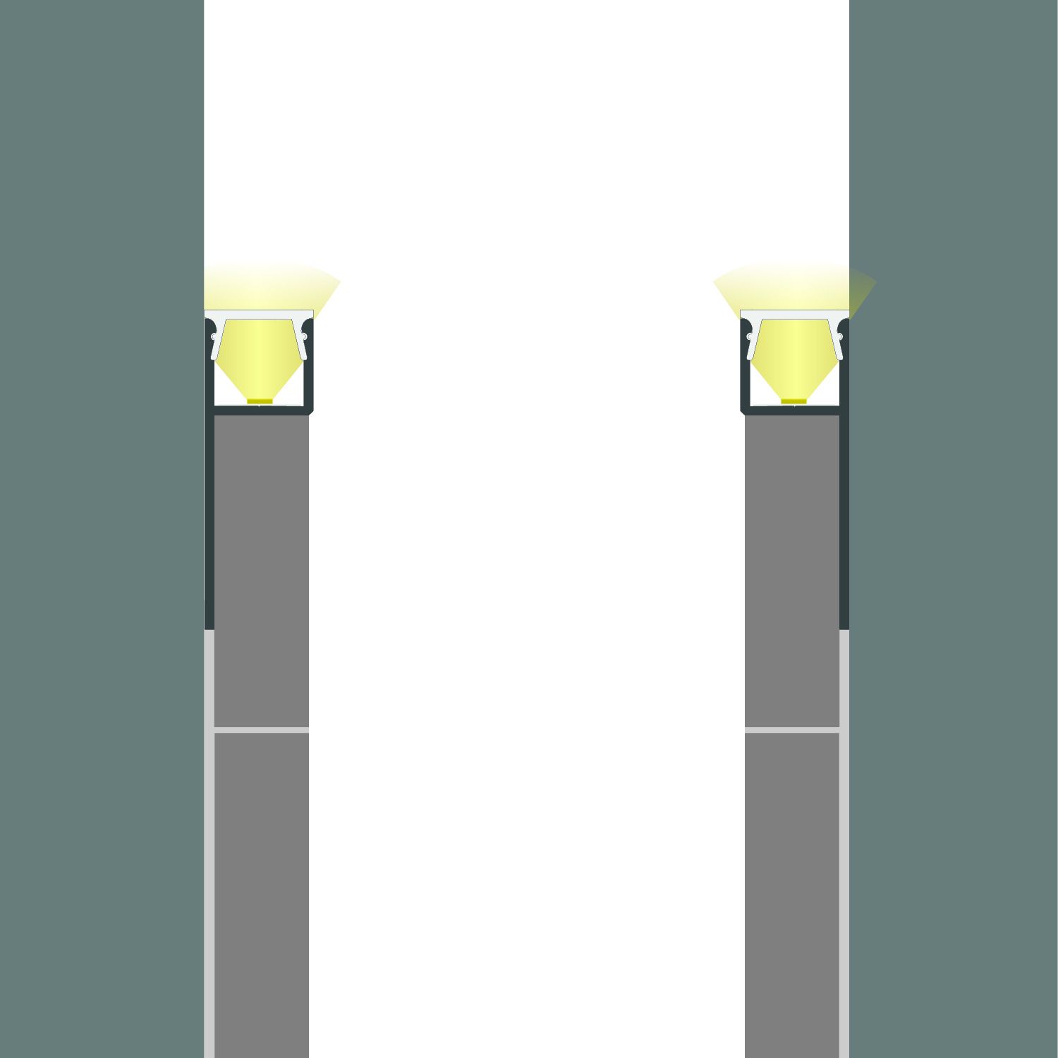 ISOLED LED Fliesenprofil UP8, 300cm - 5