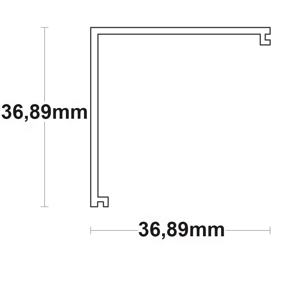 ISOLED Abdeckung COVER16 opal/satiniert 200cm für Profil CORNER20 - 2