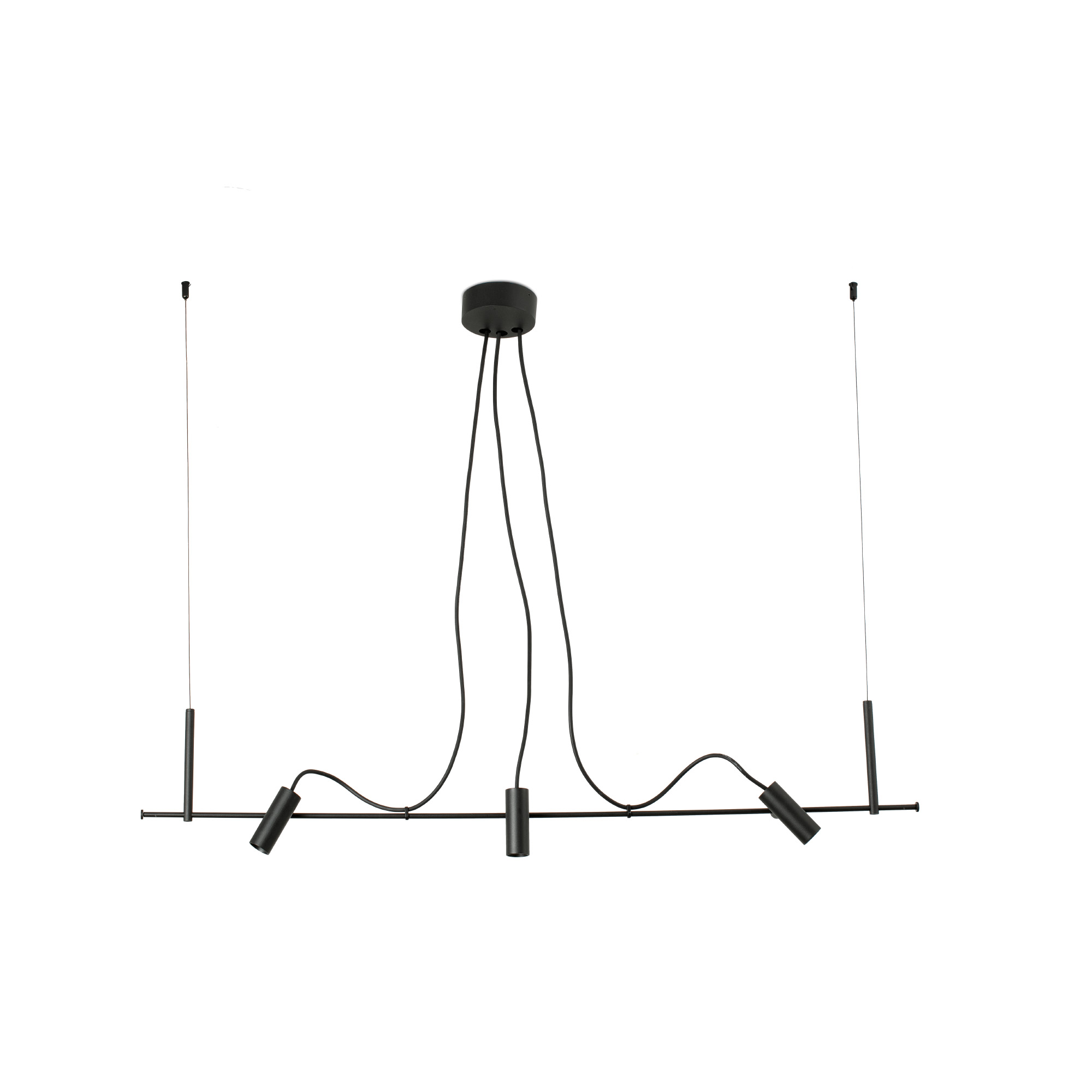 Faro CLAP Hängeleuchte linear schwarz 3 × 6 W 3000 K 38° Faro CLAP Hängeleuchte linear schwarz 3 × 6 W 3000 K 38° - 1