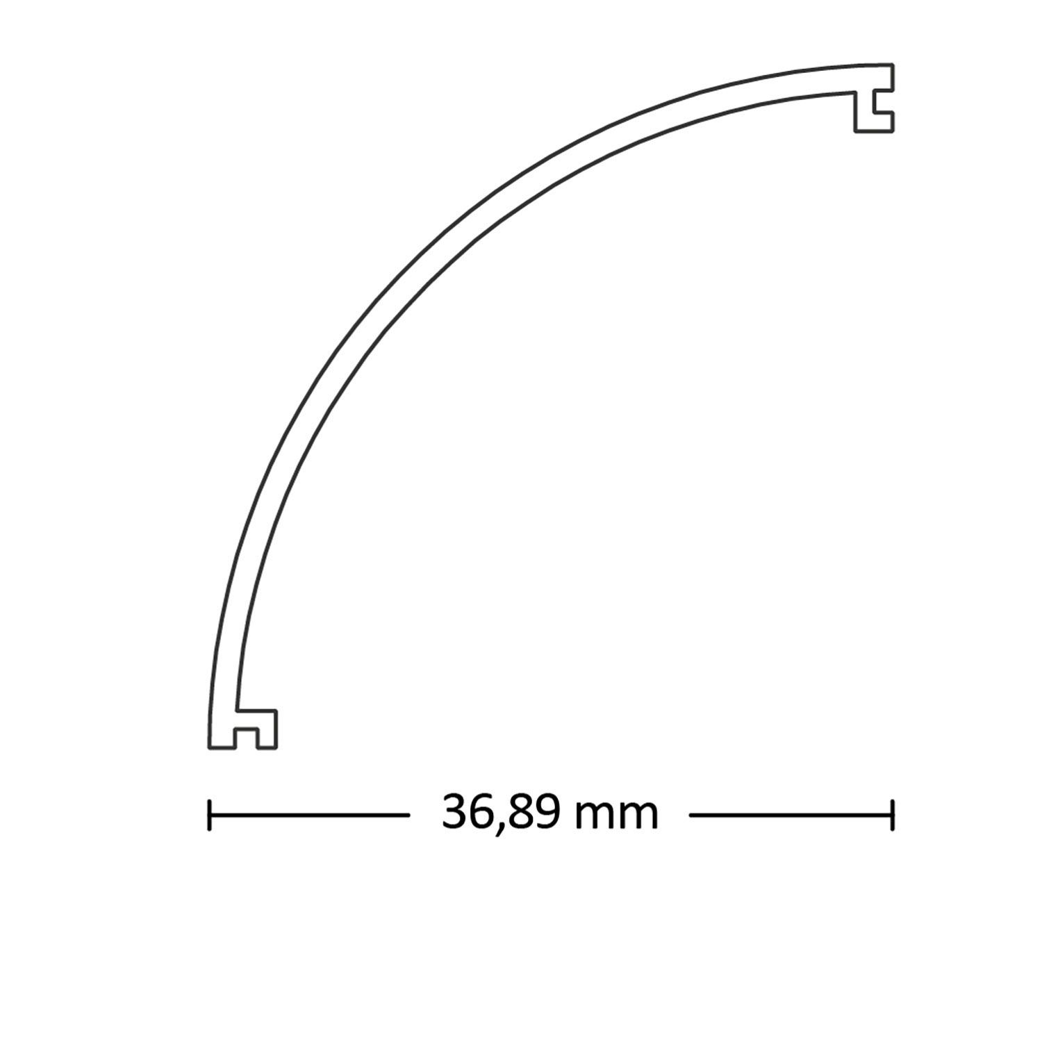 ISOLED Abdeckung COVER17 opal/satiniert 200cm für Profil CORNER20 - 2