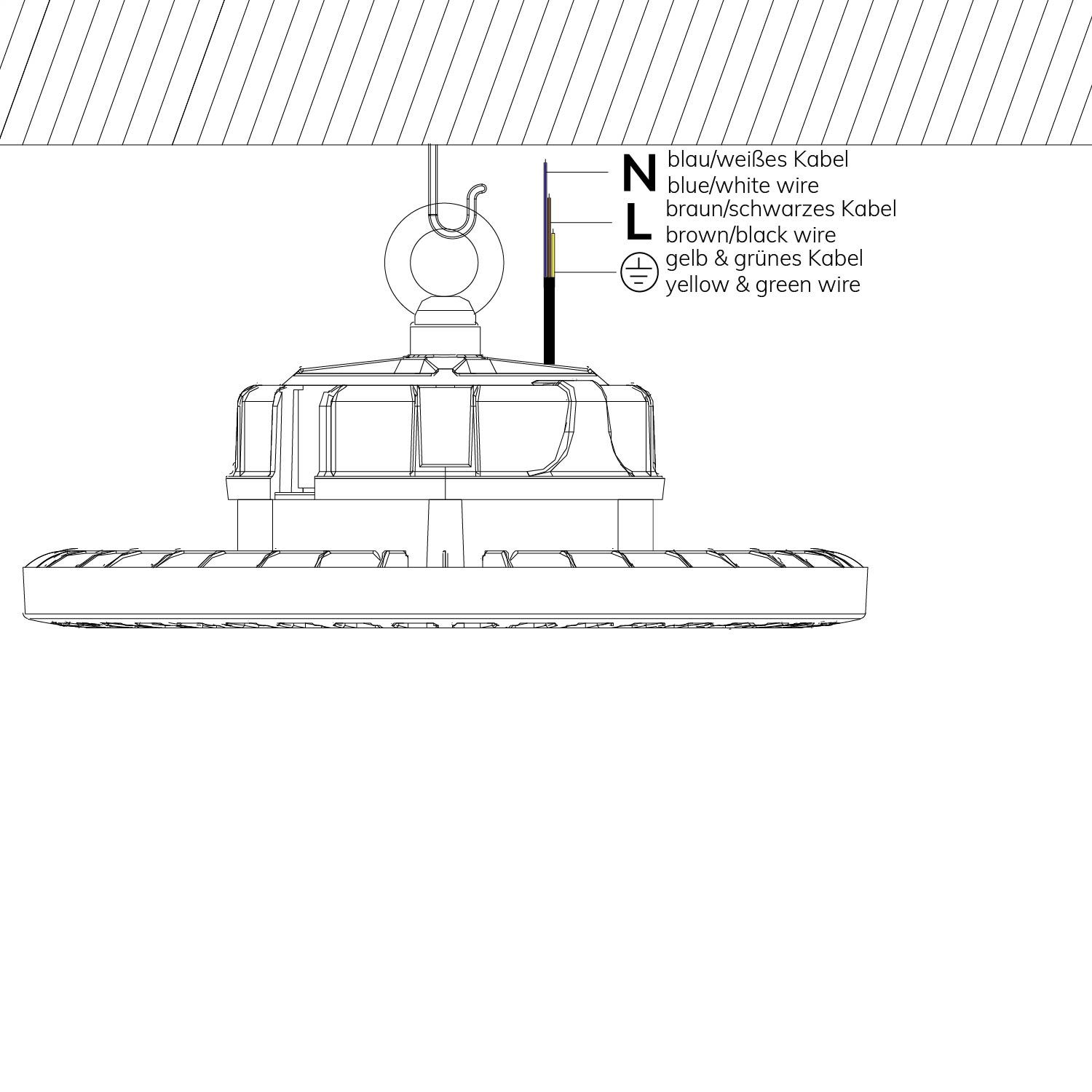 ISOLED LED Hallenleuchte ECO, PowerSwitch 60W|80W|100W, 120°, IP65, neutralweiß - 4