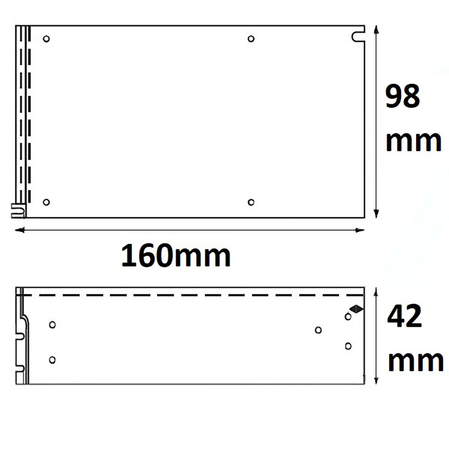 ISOLED LED Trafo 24V/DC, 0-250W, Gitter - 2