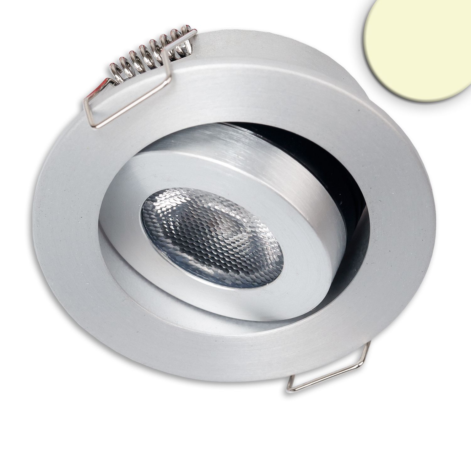 ISOLED LED Einbauleuchte MiniAMP alu gebürstet, 3W, 24V DC, warmweiß, dimmbar ISOLED LED Einbauleuchte MiniAMP alu gebürstet, 3W, 24V DC, warmweiß, dimmbar - 1