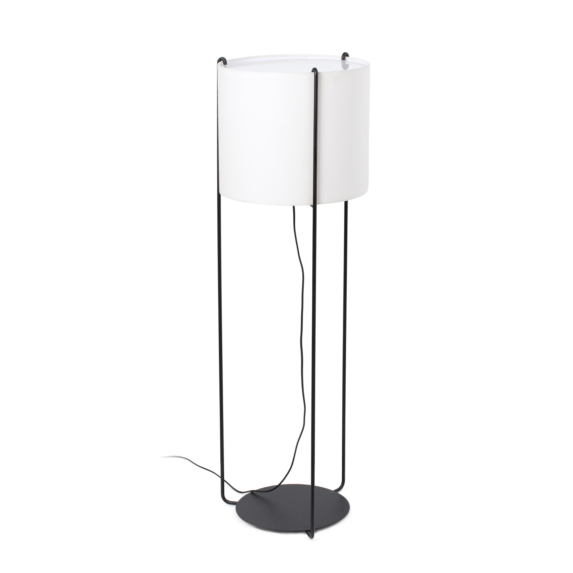 Faro DRUM Stehleuchte schwarz/beige Faro DRUM Stehleuchte schwarz/beige - 1
