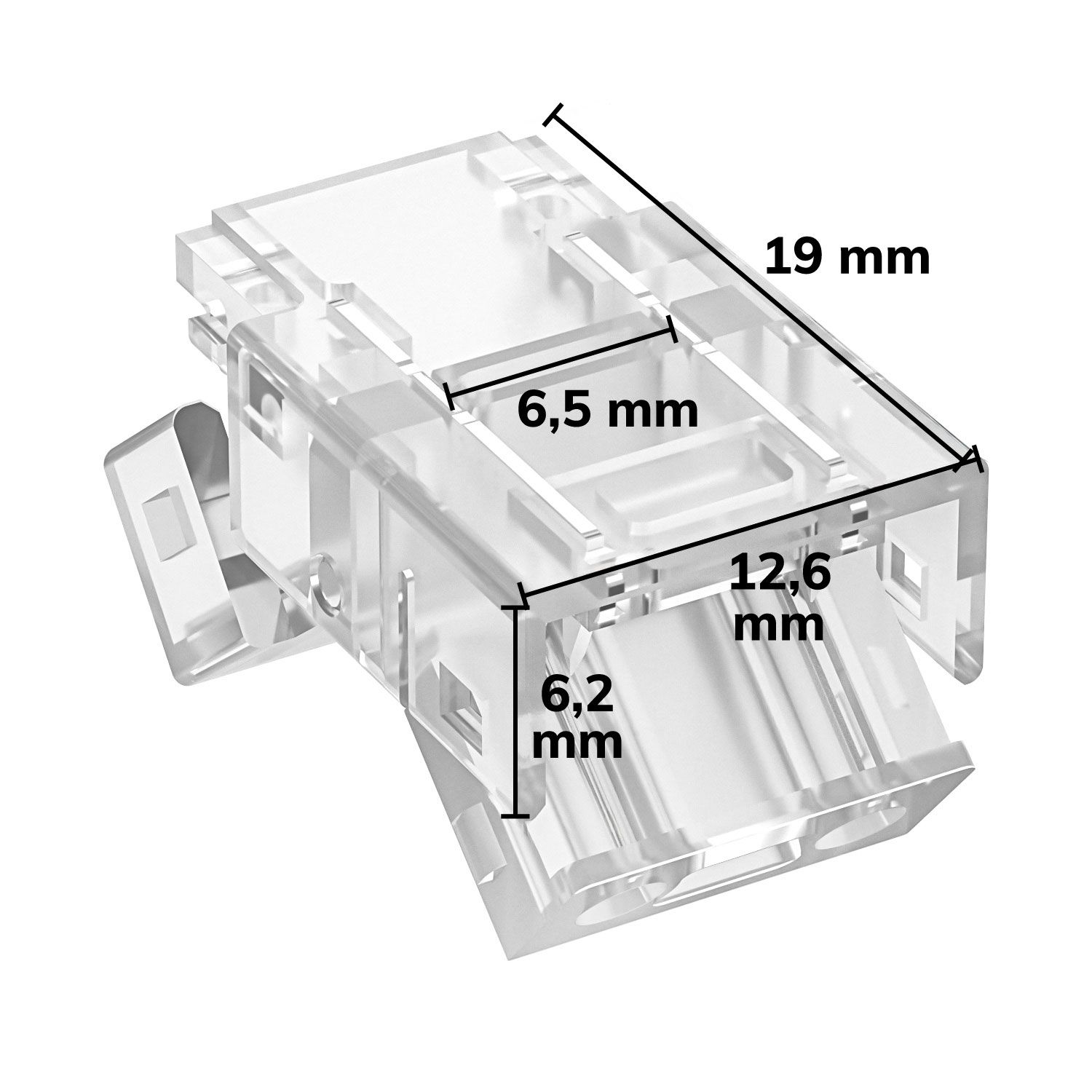 ISOLED Kontakt-Verbinder (max. 5A) K3-210 für 2-pol. IP20 Flextripes mit Breite 10mm - 3