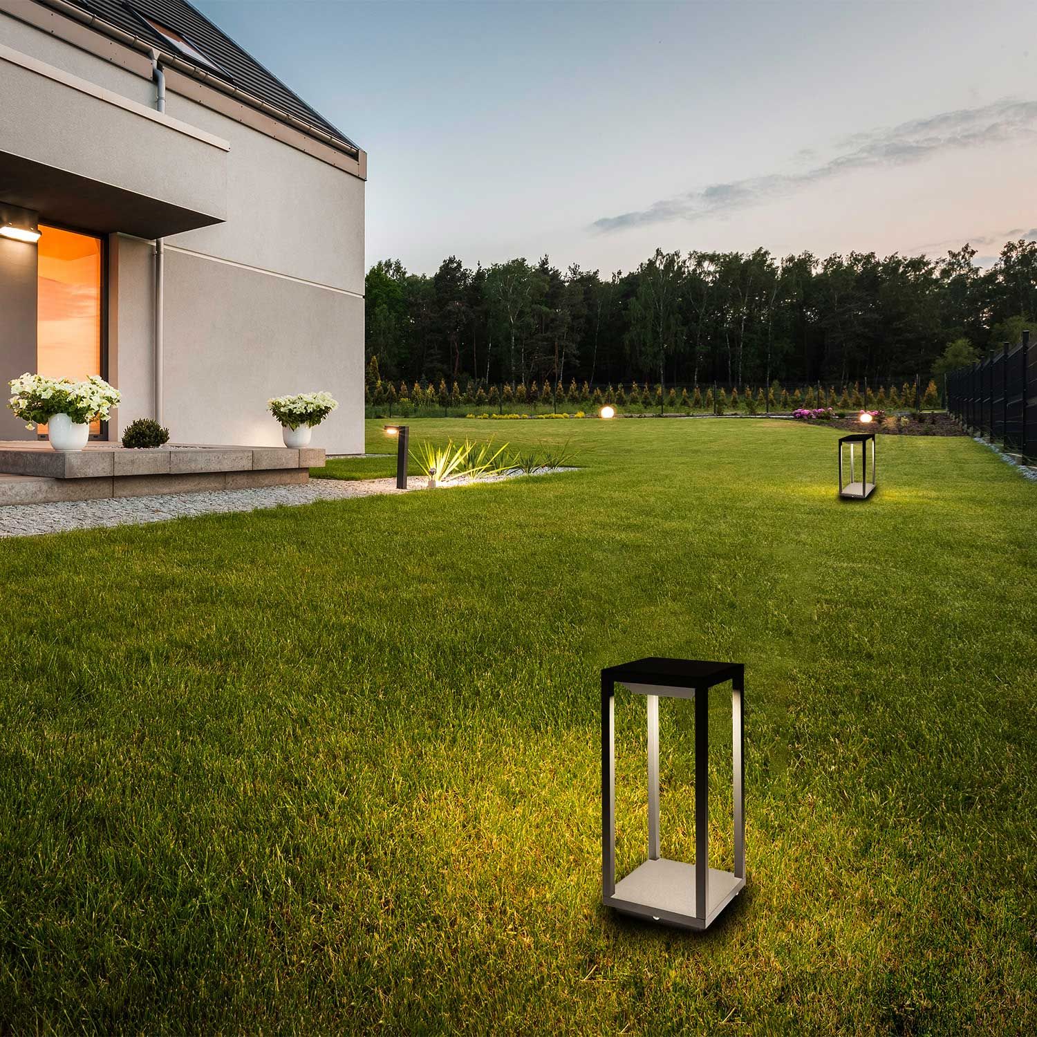 ISOLED LED SOLAR Outdoor-Leuchte, PIR-Bewegungs-/Helligkeitssensor, Ein+Aus, 2W, IP54, warmweiß - 9