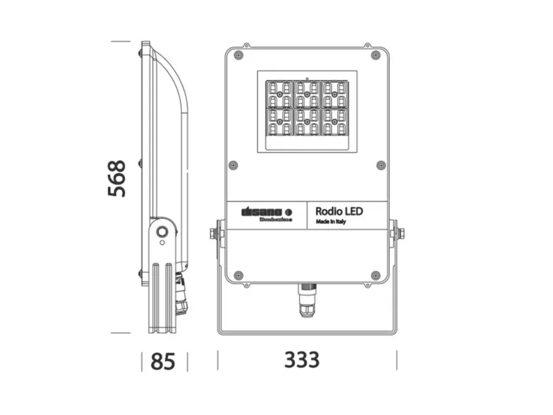 Molto Luce RODIO SYM LED (grau) - 2