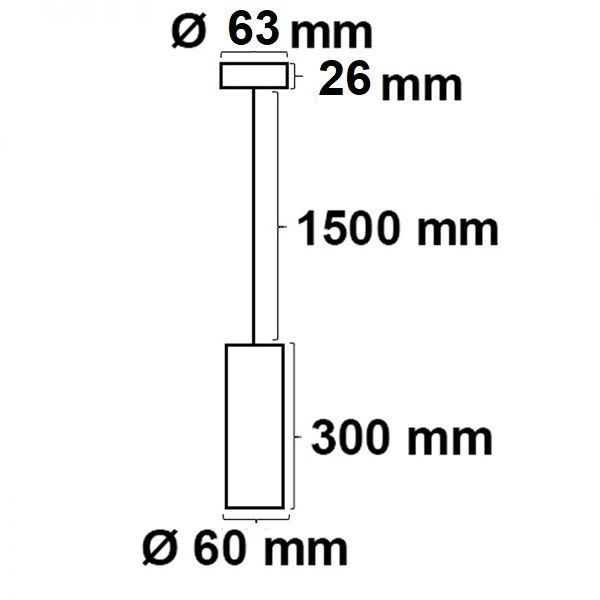 ISOLED Pendelleuchte 300 GU10, rund, weiß, exkl. Leuchtmittel - 2