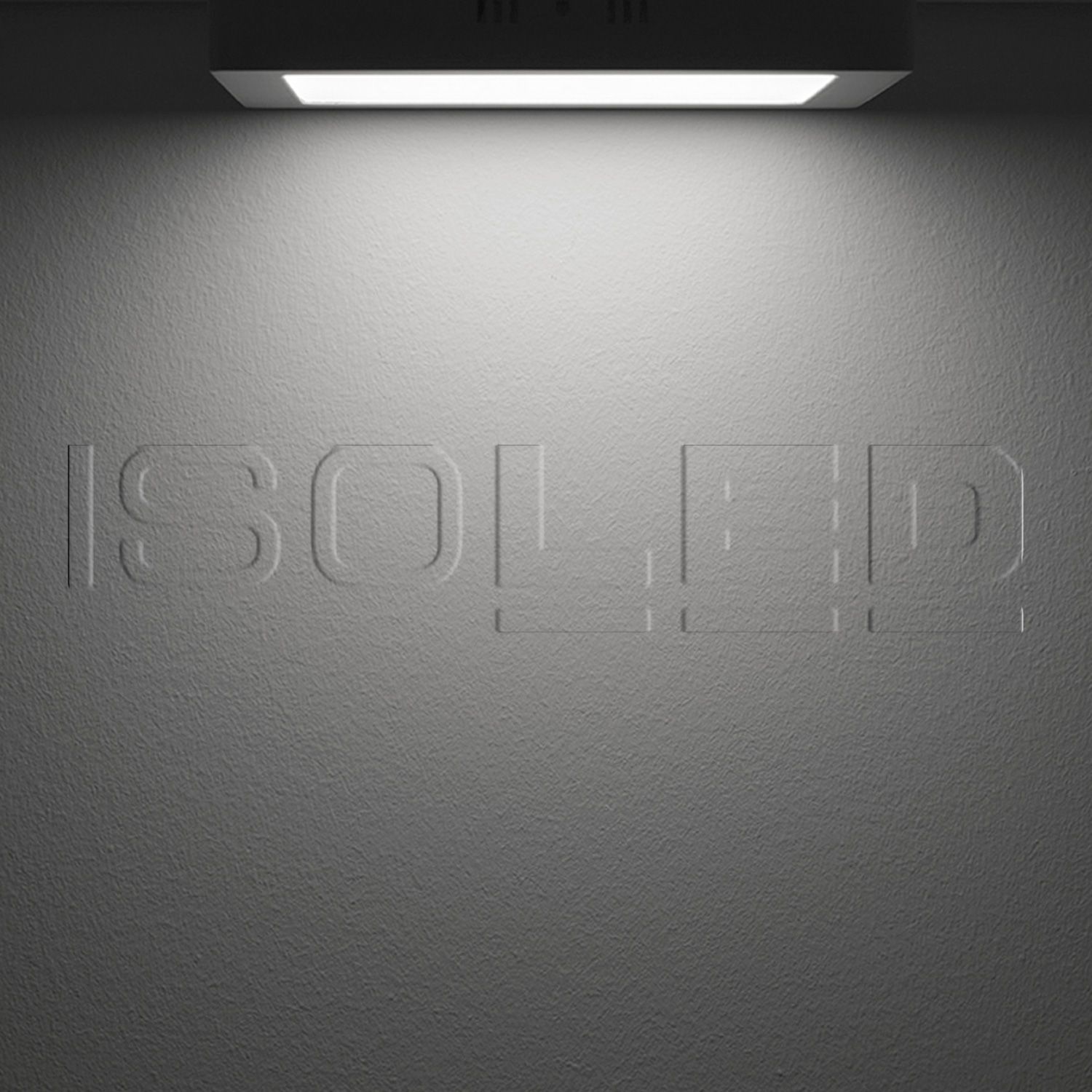 ISOLED Deckenlampe Slim eckig weiß, 220x220mm, mit PIR-Bewegungssensor, 18W, Trafo integriert, neutralweiß - 4