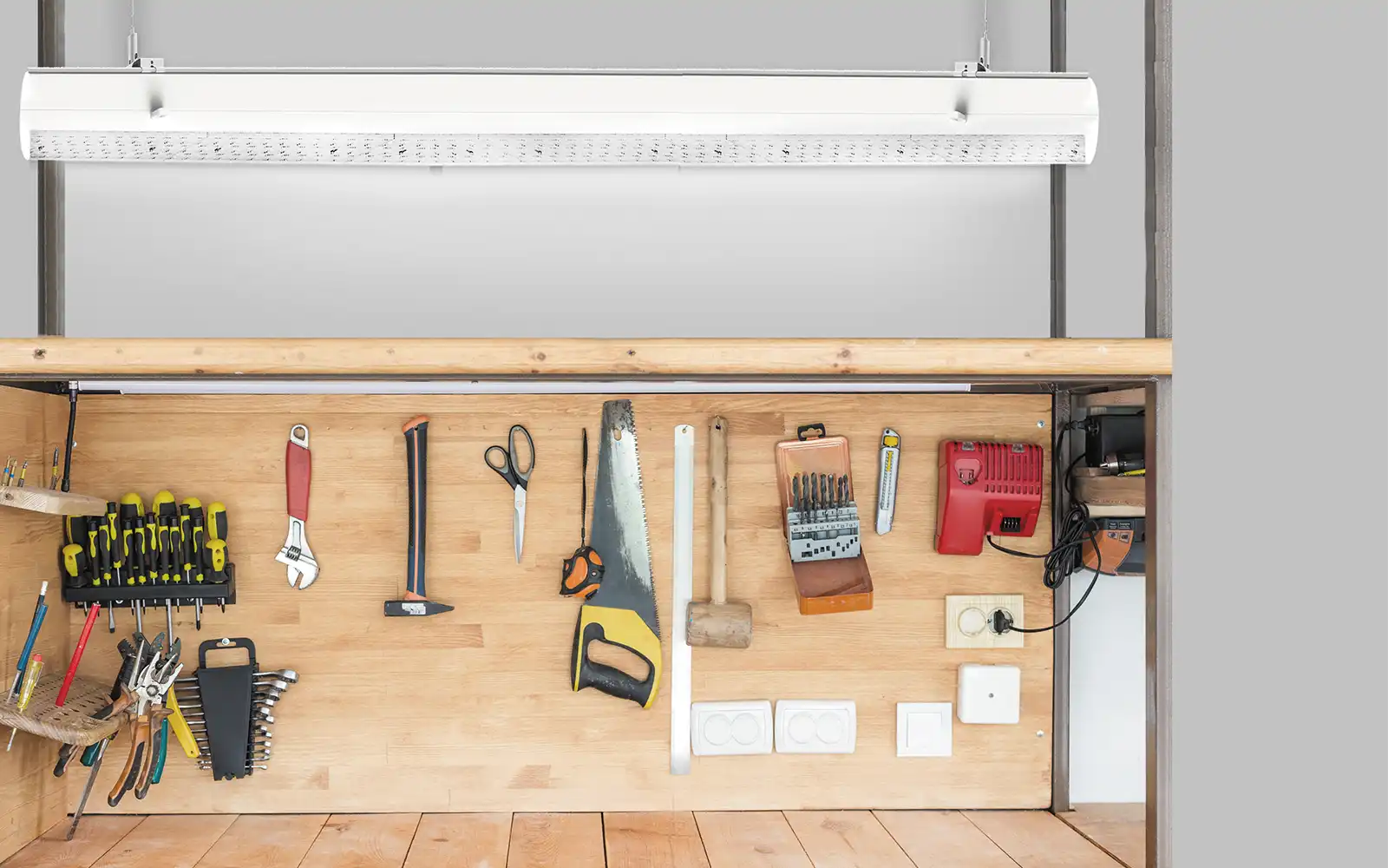ISOLED FastFix LED Linearsystem S Modul 1,5m 25-75W, 4000K, 180lm/W, 90°, DALI dimmbar mit Notlichtfunktion - 2