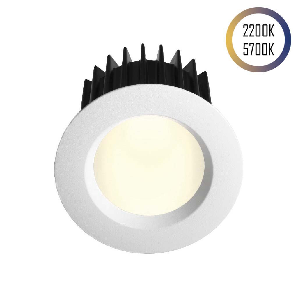 Emilum LED-Spot 24V, 10W, 2200K/5700K, CRI90 (Tuneable White, CCT) Weiß Emilum LED-Spot 24V, 10W, 2200K/5700K, CRI90 (Tuneable White, CCT) Weiß - Produktbild 1