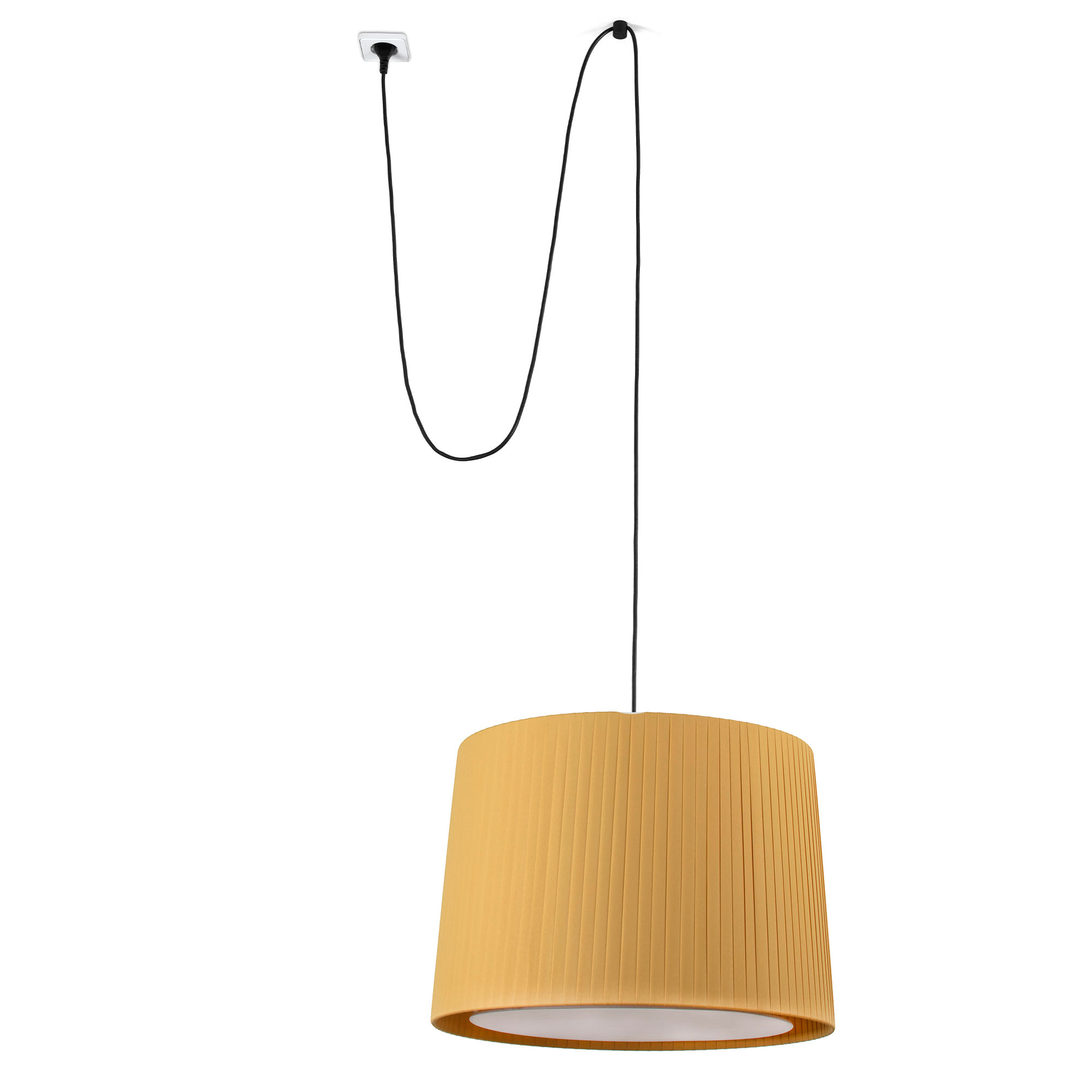 Faro SAMBA Hängeleuchte schwarz/gelb mit Stecker - 1