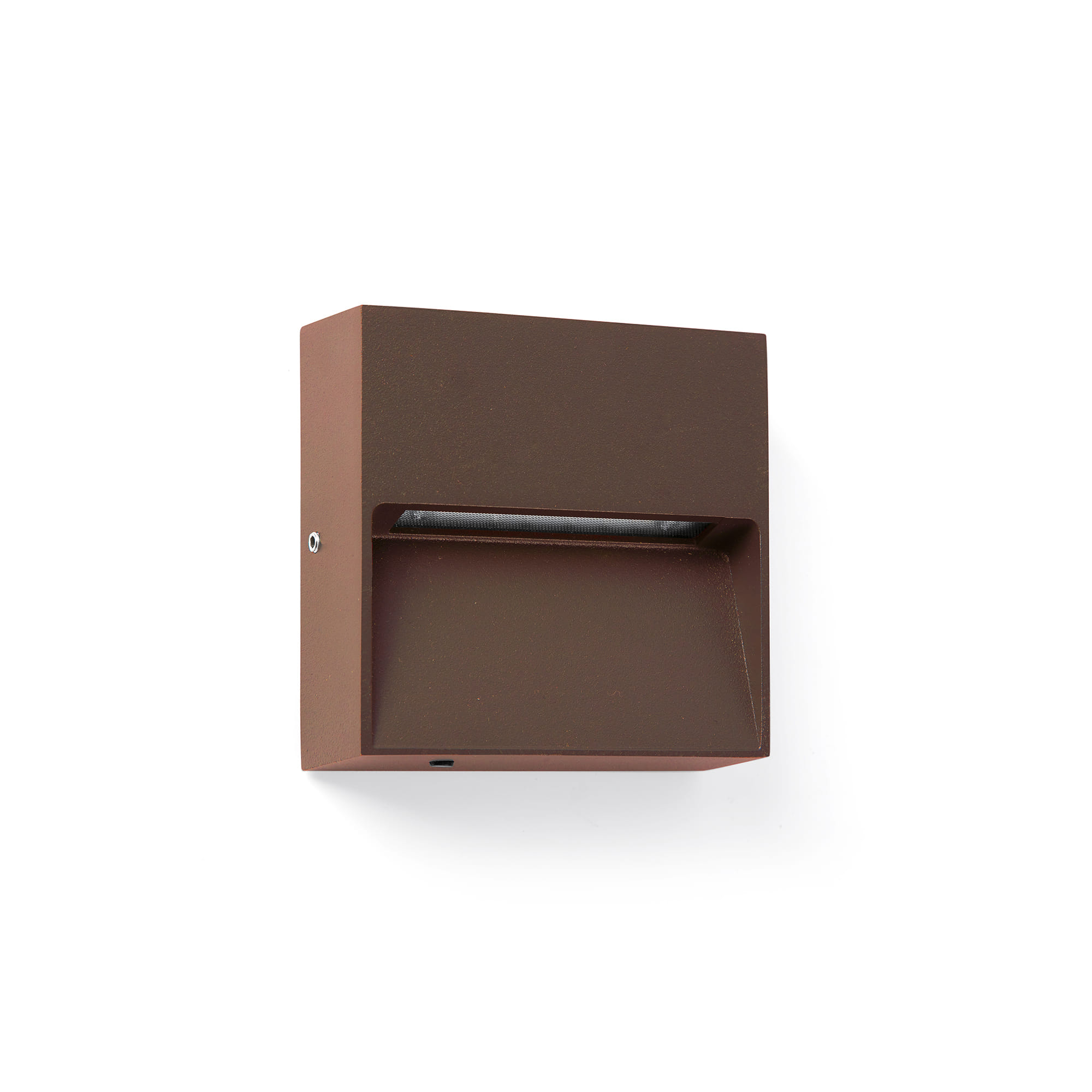 Faro DUNE SQ Quadrat-Wandapplikat in Rostbraun, 3W 4CCT - Produktbild 1