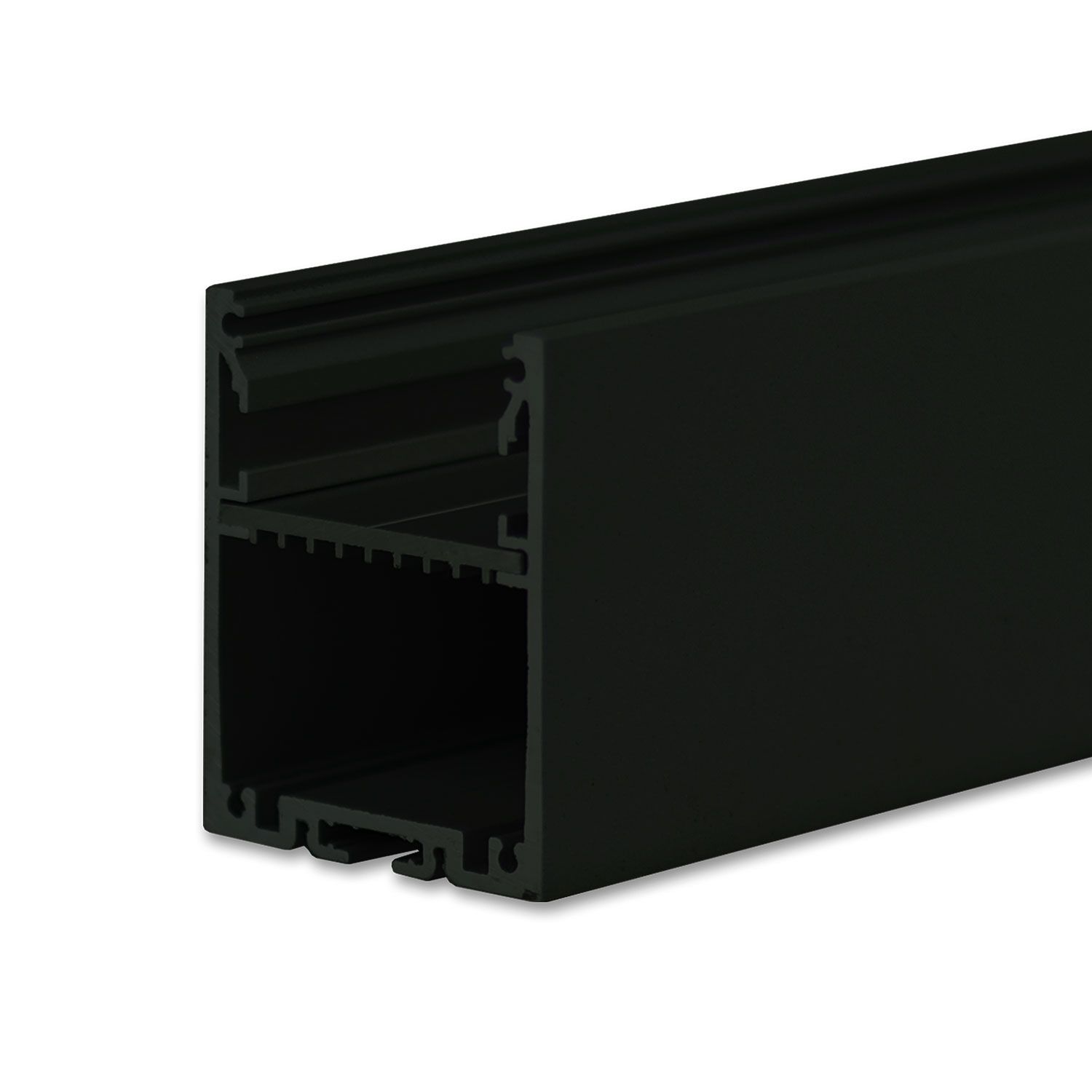 ISOLED LED Aufbauprofil LAMP30 V1 Aluminium schwarz RAL 9005, 300cm - 1