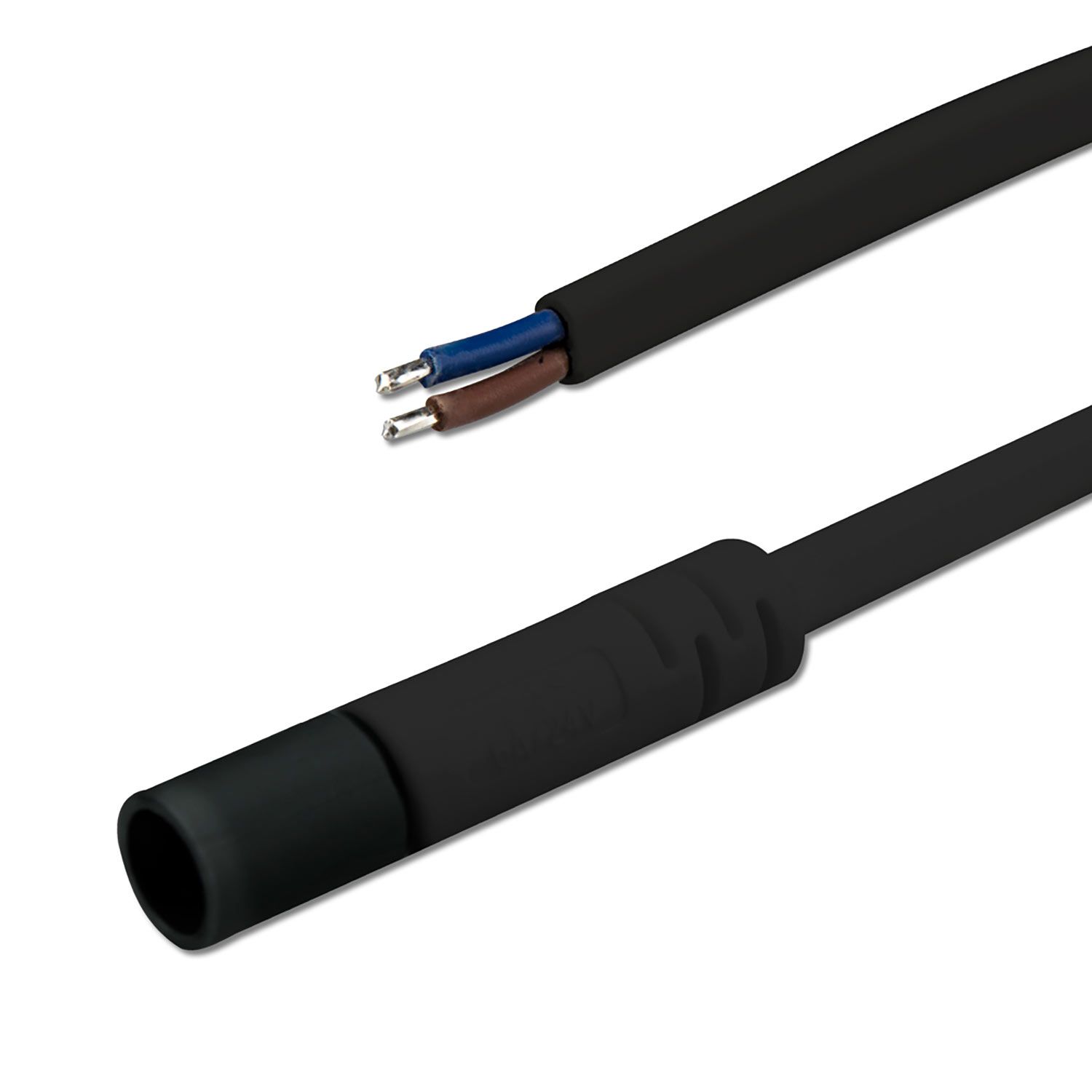 ISOLED Mini-Plug Anschlussfassung female, 1m, 2x0,75, IP54, schwarz, max. 48V/6A - 1