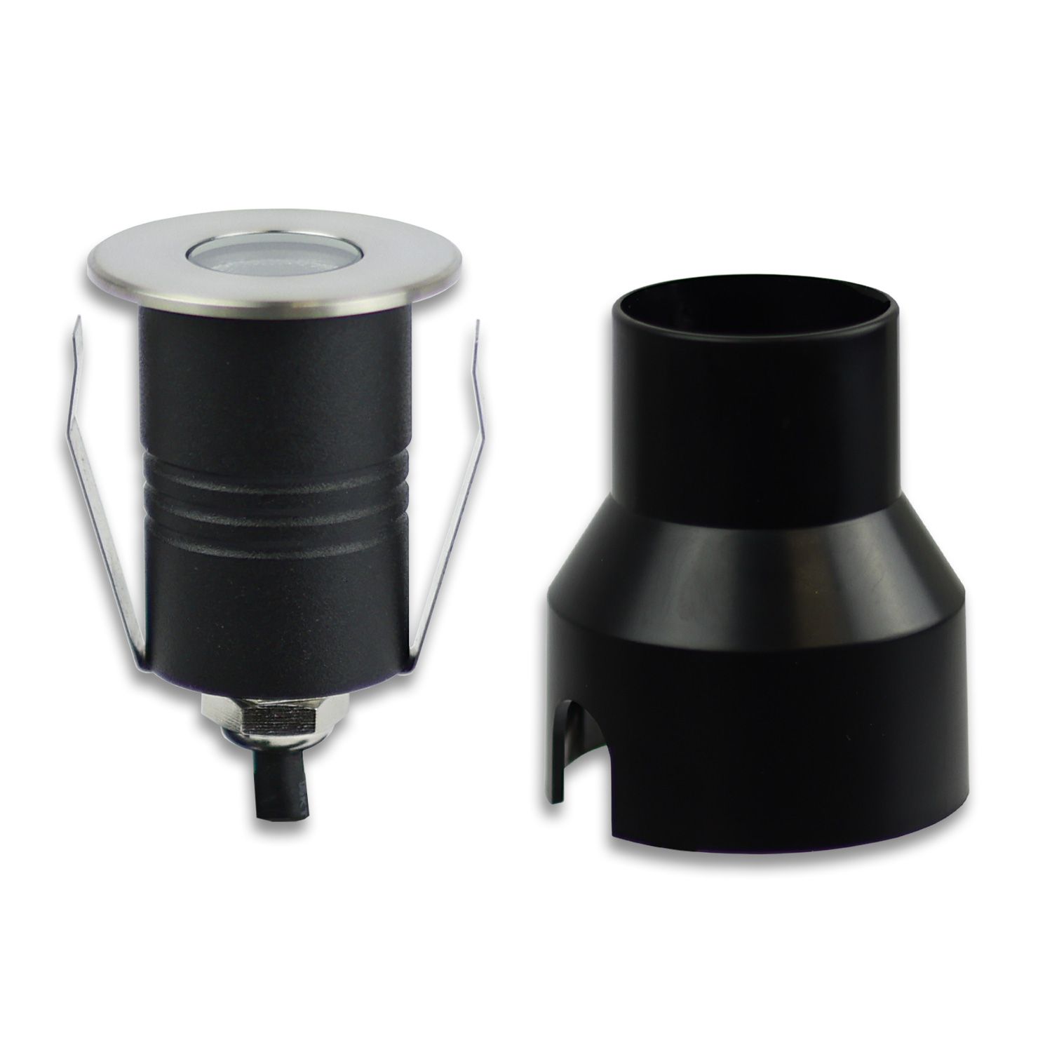 ISOLED LED Einbaustrahler, Edelstahl , 2W, 60°, IP67, 12V AC/DC, warmweiß - 2