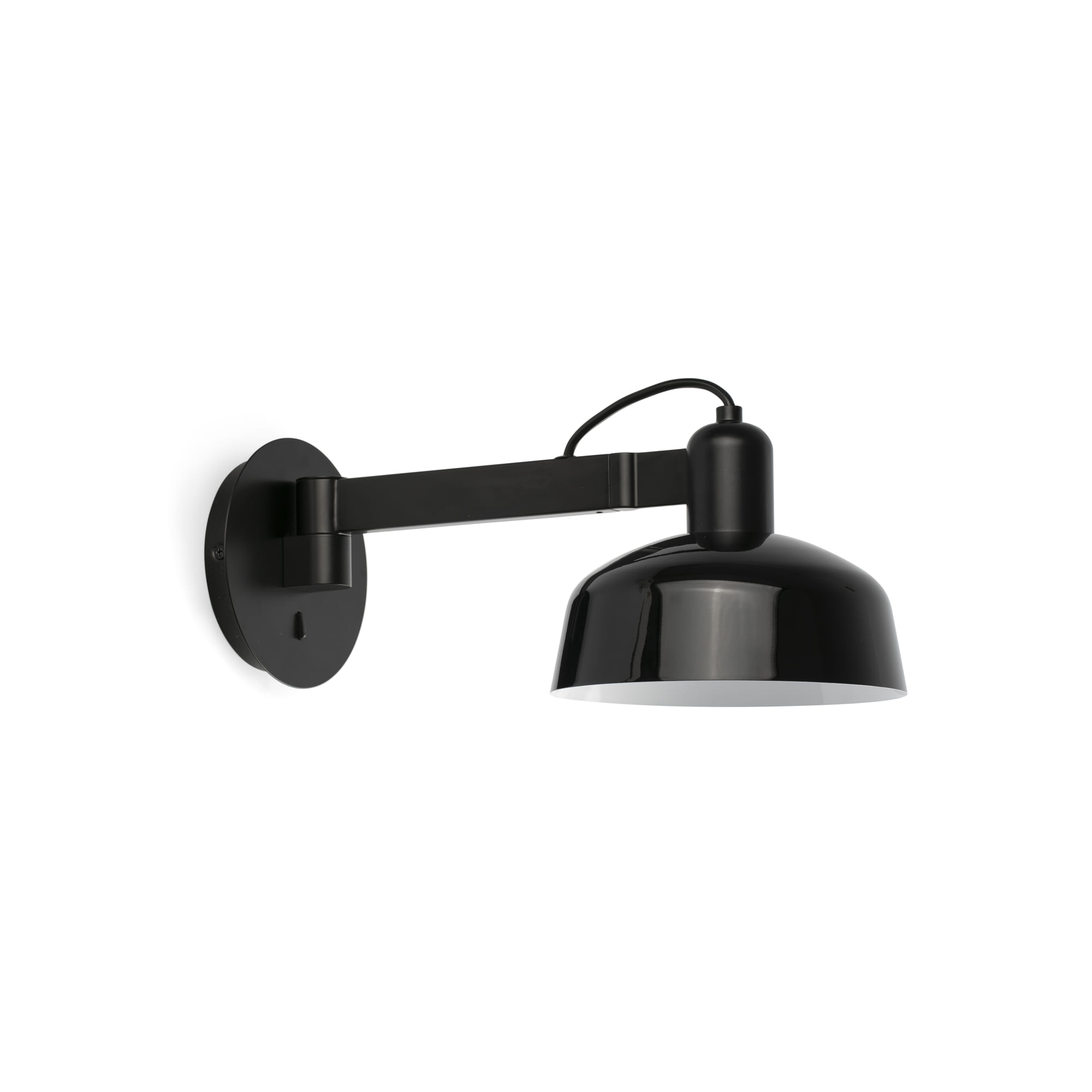 Faro TATAWIN Schwarze Metall Wandleuchte mit Wandarm Faro TATAWIN Schwarze Metall Wandleuchte mit Wandarm - Produktbild 1