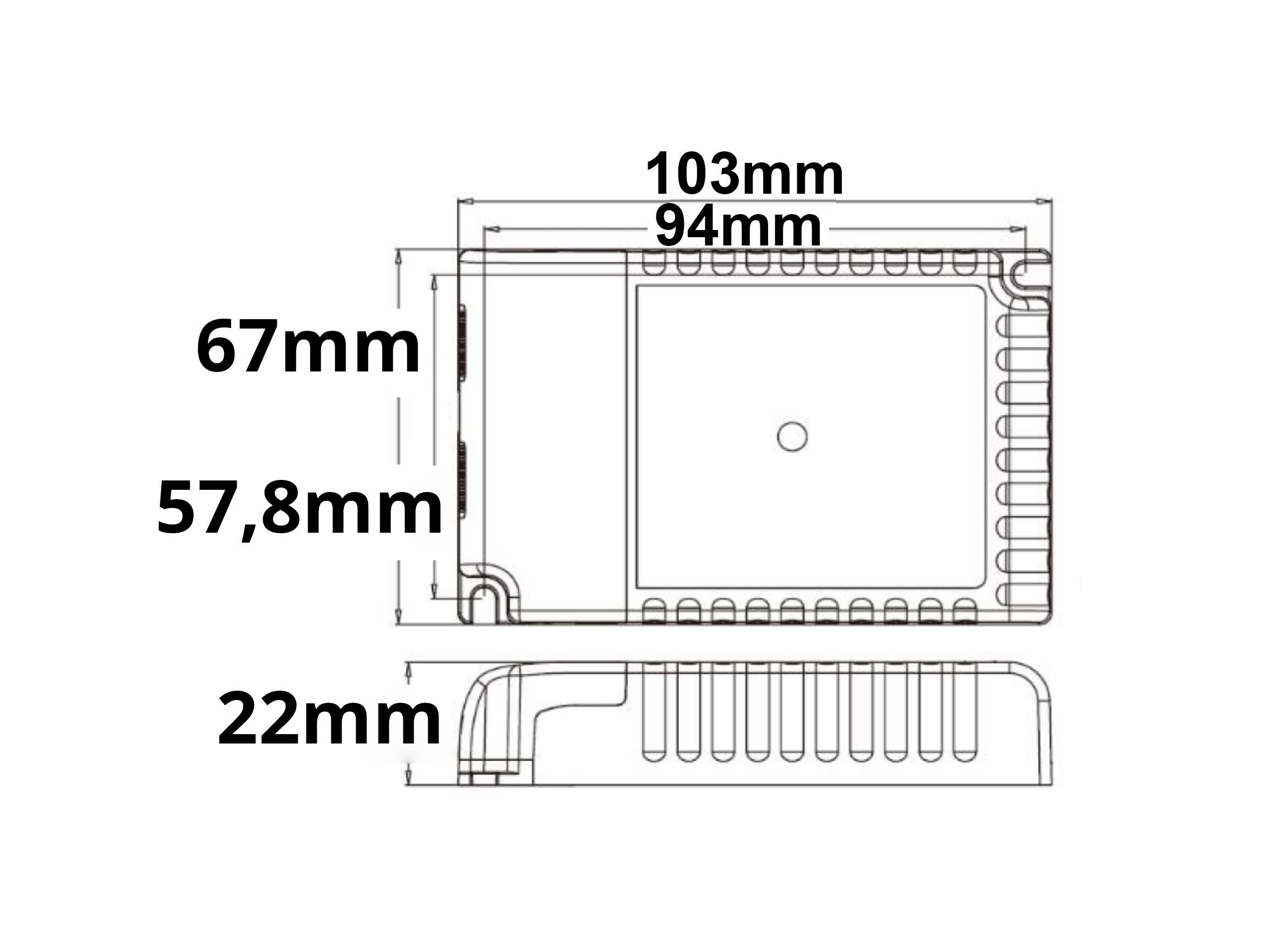 ISOLED LED Konstantstrom Trafo 300-900mA (9-58V), 30W, Push/1-10V/DALI-2 dimmbar, SELV - 2