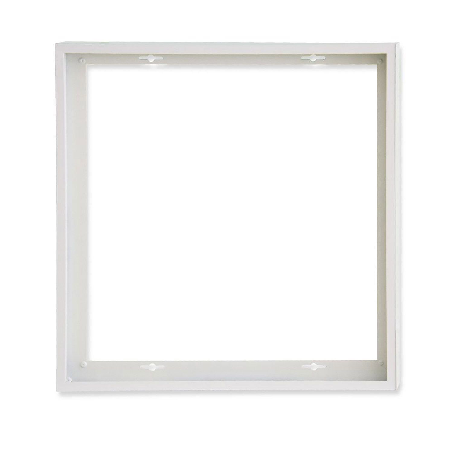 ISOLED Aufbaurahmen weiß RAL 9016, Höhe 5cm, für LED Panels 600x600, vormontiert zur Schnellmontage - 1