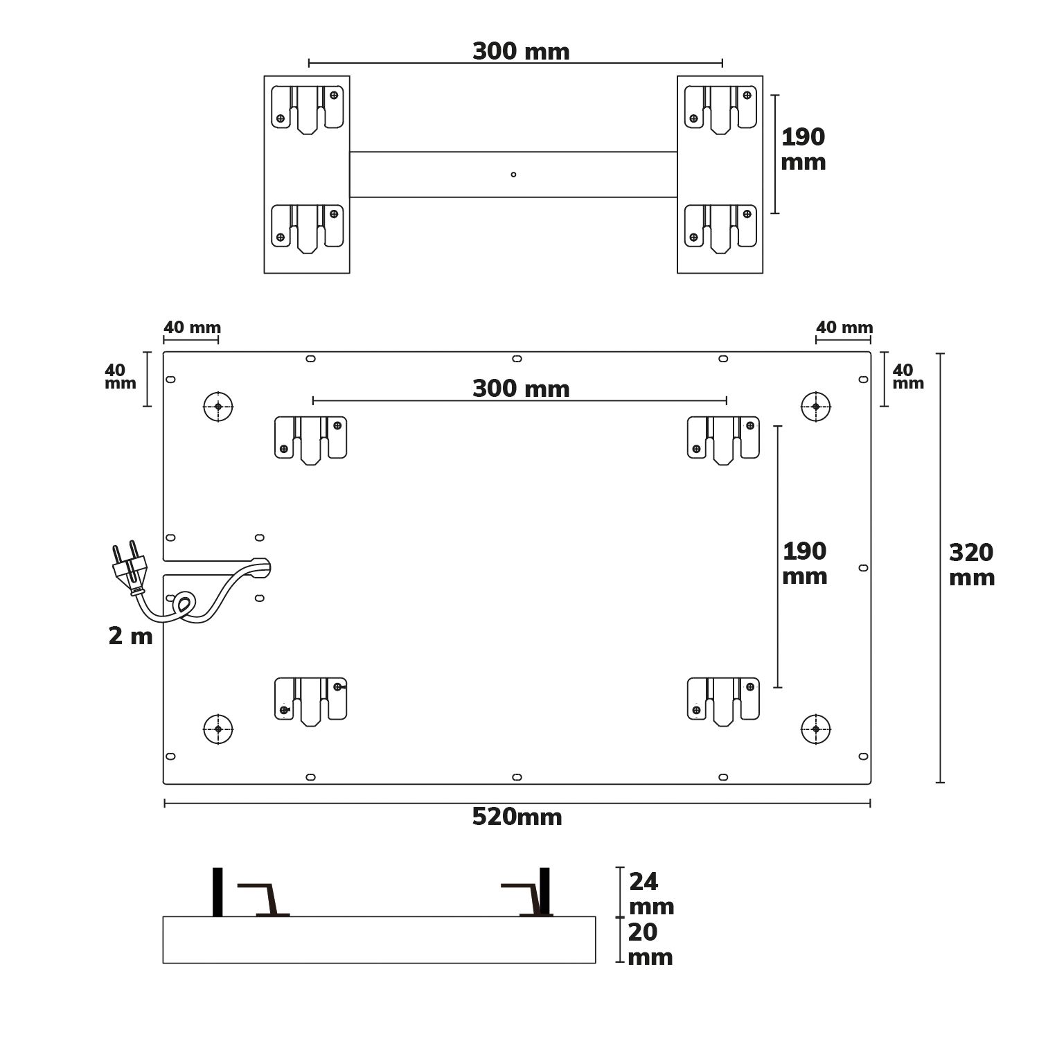 ISOLED Infrarot-Panel BEST STANDARD 320x520mm, 160W - 3