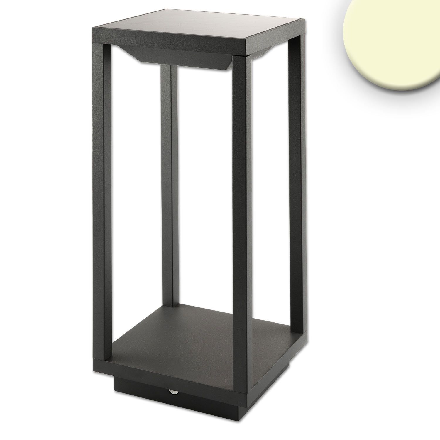 ISOLED LED SOLAR Outdoor-Leuchte, PIR-Bewegungs-/Helligkeitssensor, Ein+Aus, 2W, IP54, warmweiß - 1