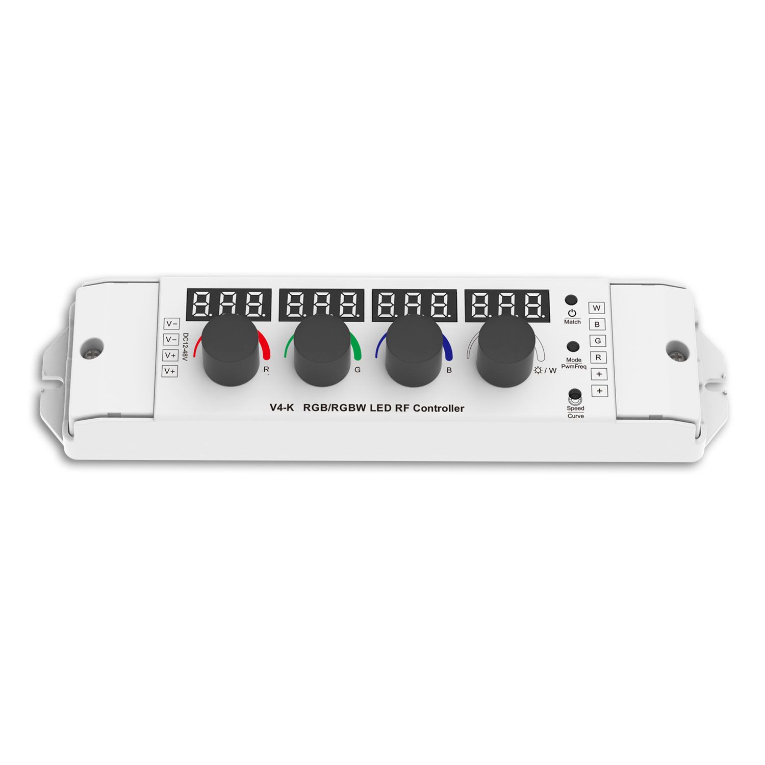 ISOLED Sys-Pro Drehknopf/Funk Multi-PWM-Dimmer, GROW, 1-4 Kanal, 12-48V DC 4x3A 4/8KHz - 1